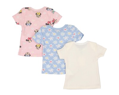 Foto 2 | Camiseta Interior Disney para Bebé Niña 3 Piezas