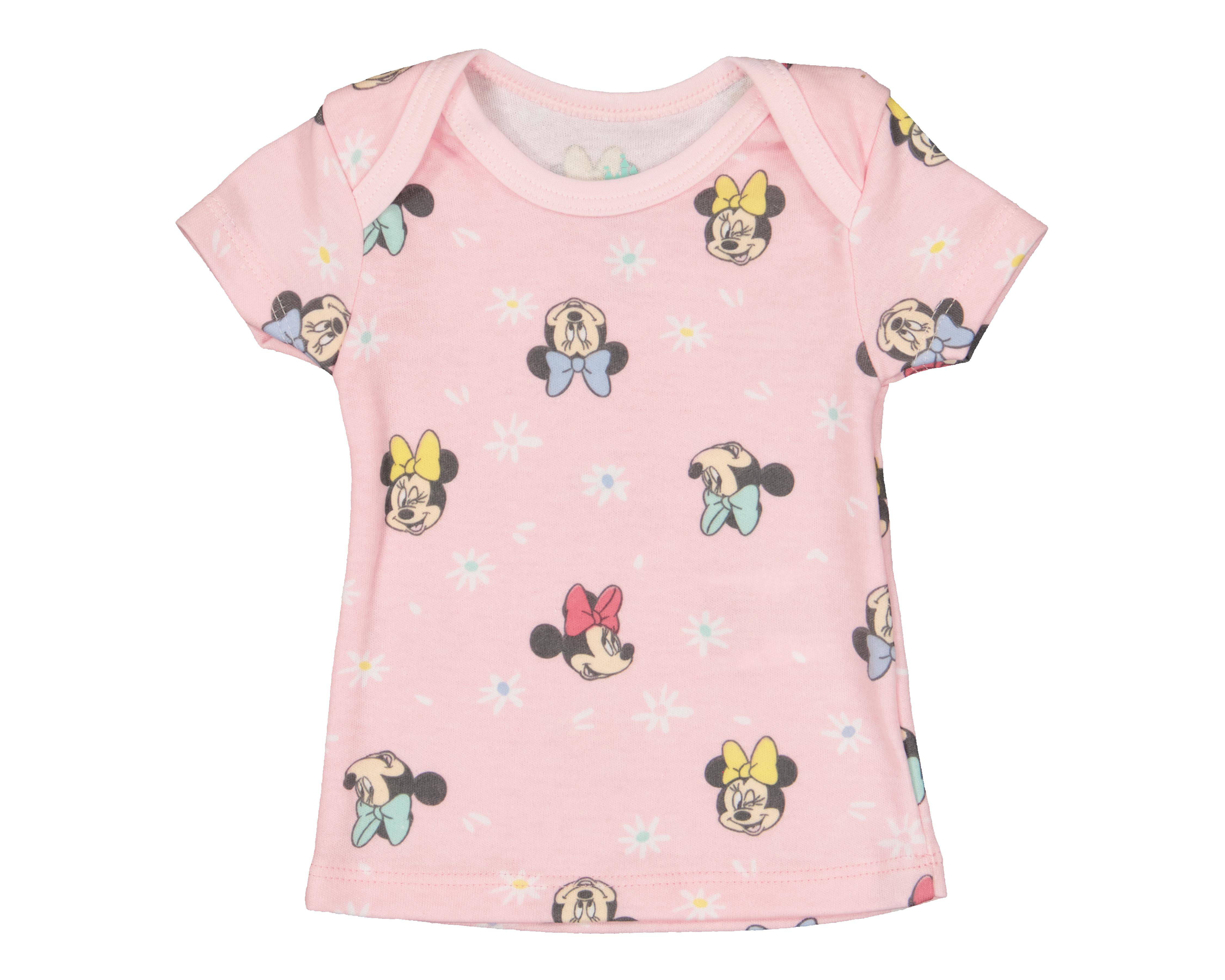 Foto 4 pulgar | Camiseta Interior Disney para Bebé Niña 3 Piezas