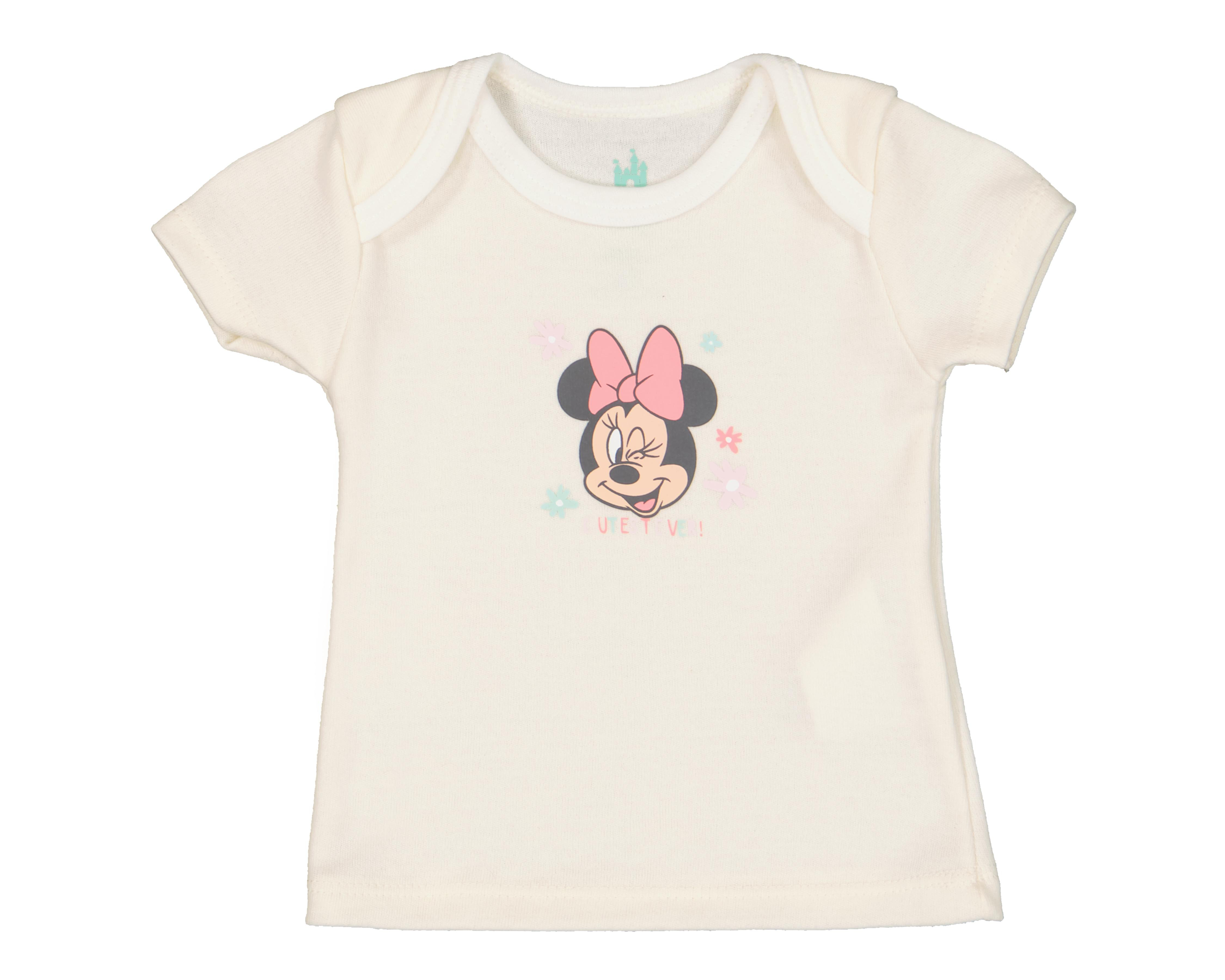 Foto 6 pulgar | Camiseta Interior Disney para Bebé Niña 3 Piezas