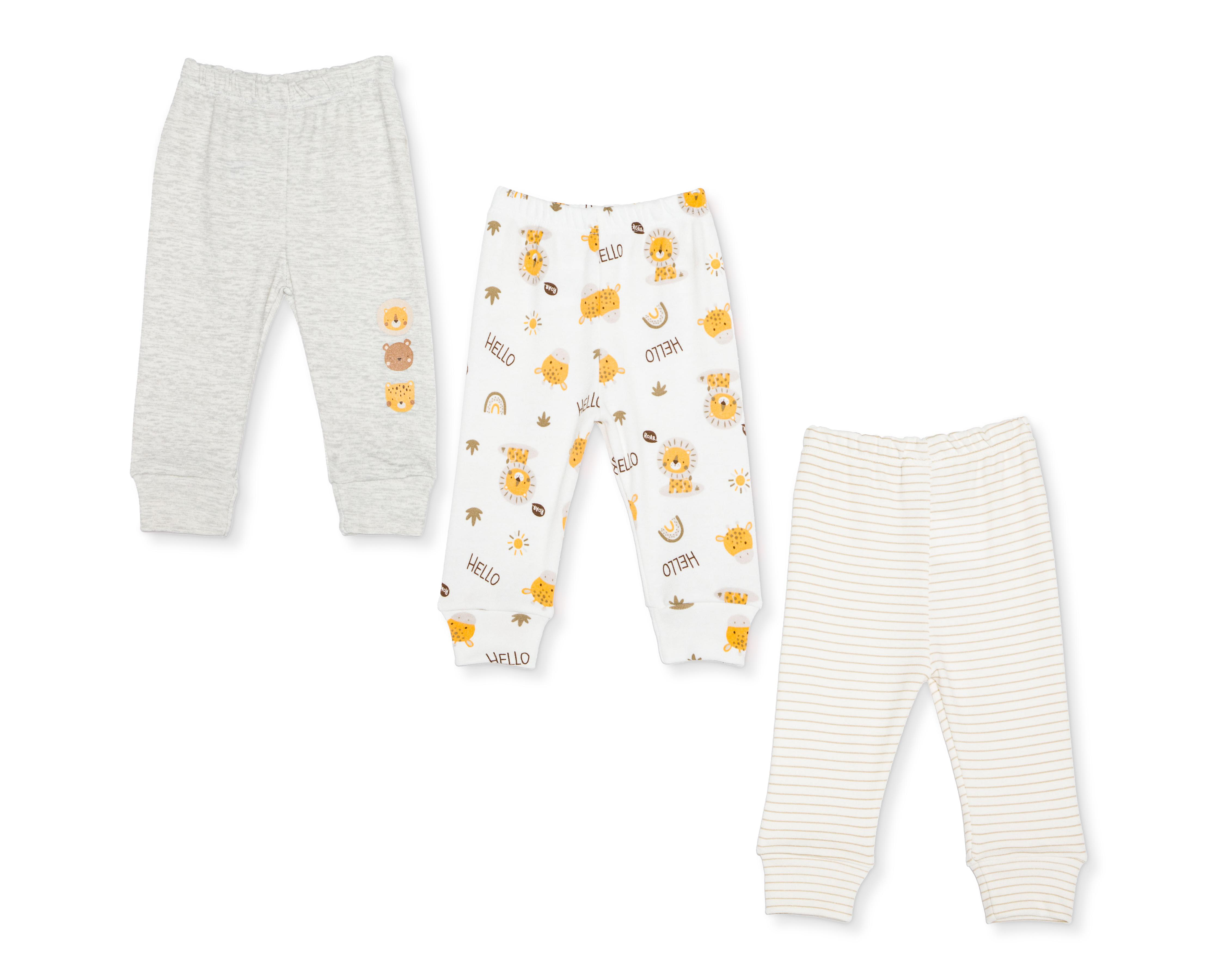 Foto 1 | Pantalón para Bebé Niño Baby Colors 3 Piezas