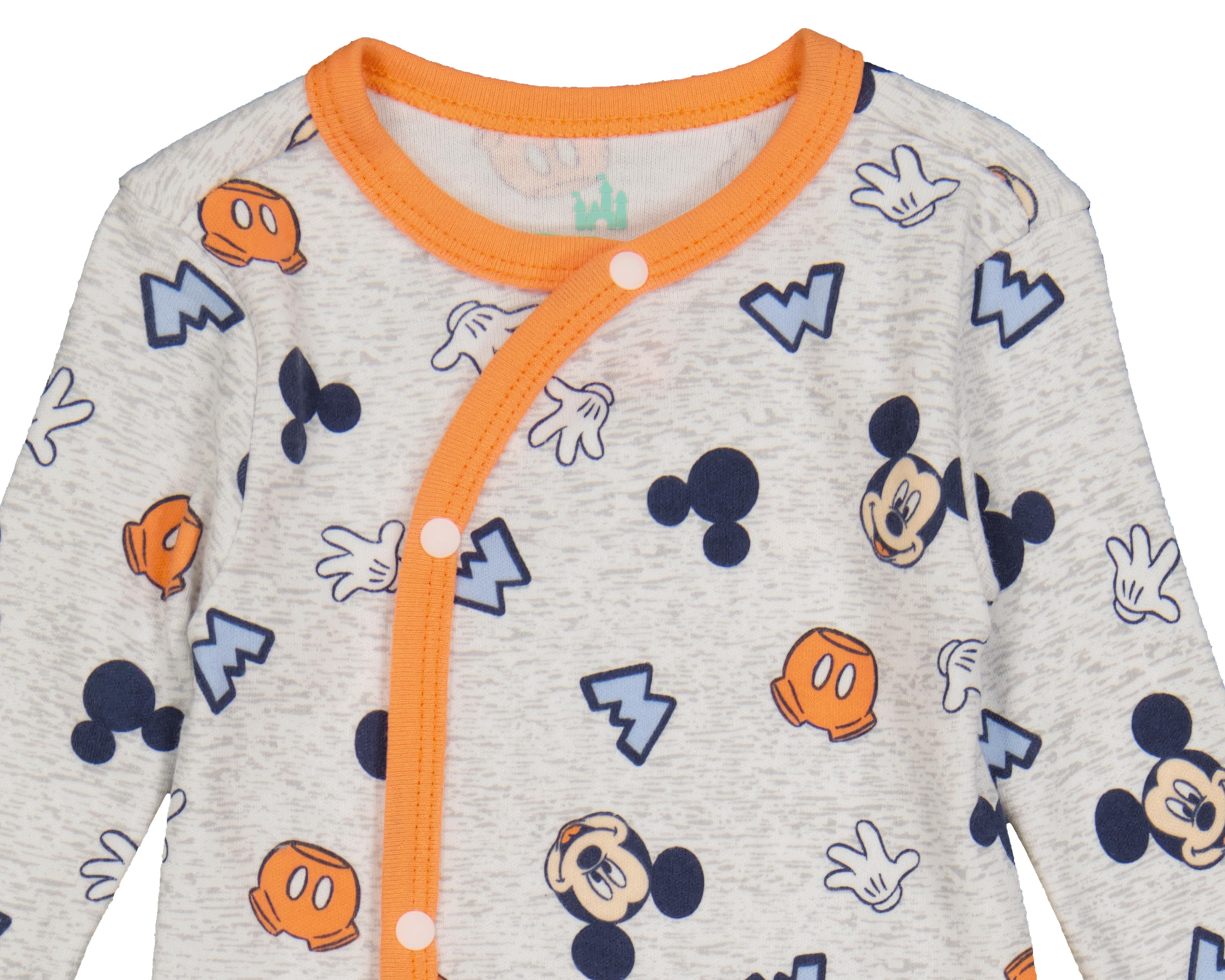 Foto 4 pulgar | Mameluco para Bebé Niño Disney con Estampado Mickey Mouse