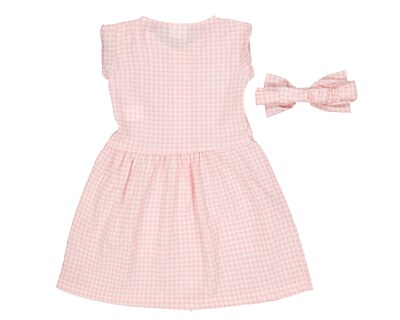 Foto 2 | Vestido para Bebé Niña Baby Colors a Cuadros con Diadema