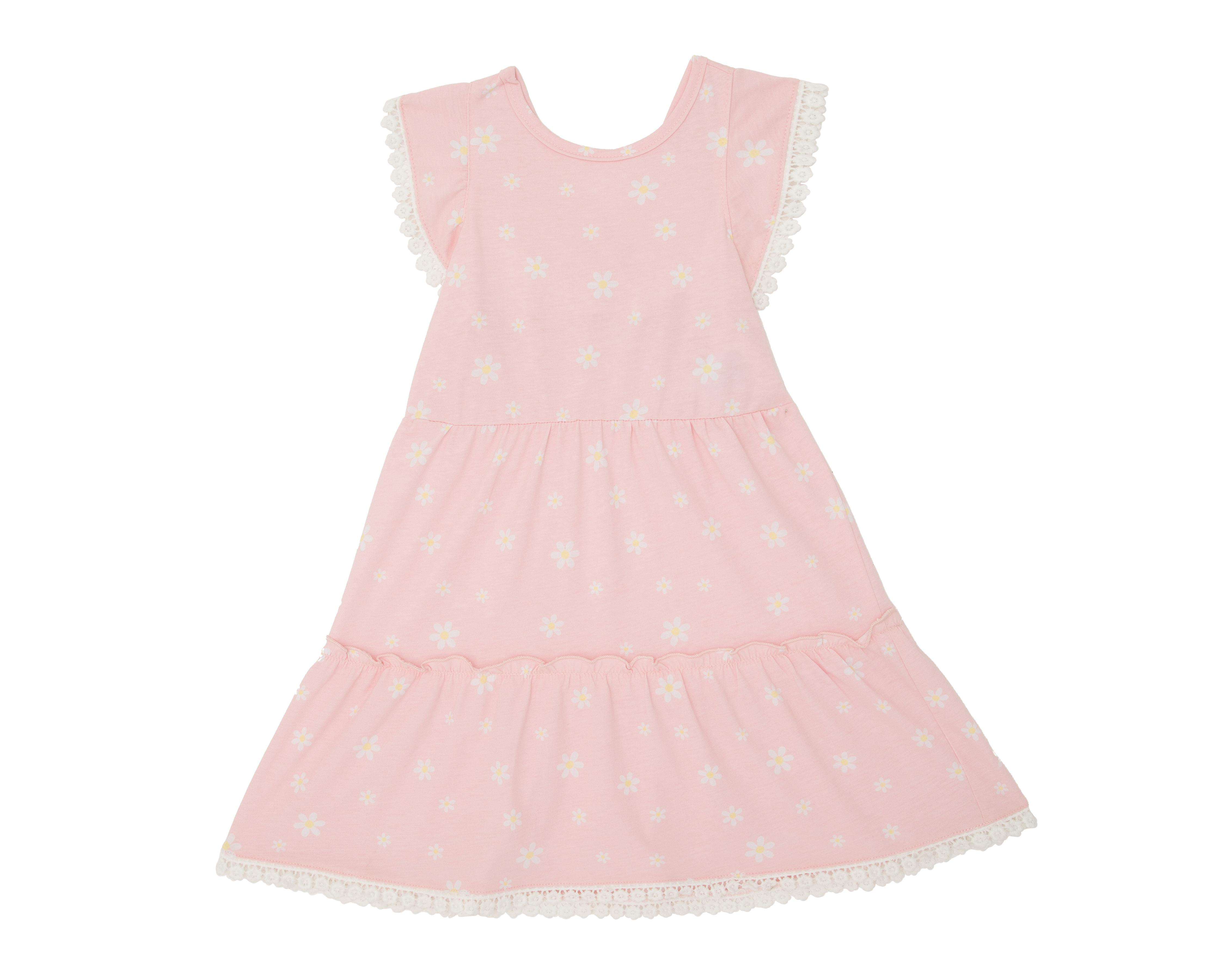 Foto 2 pulgar | Vestido Rosa Baby Colors para Niña