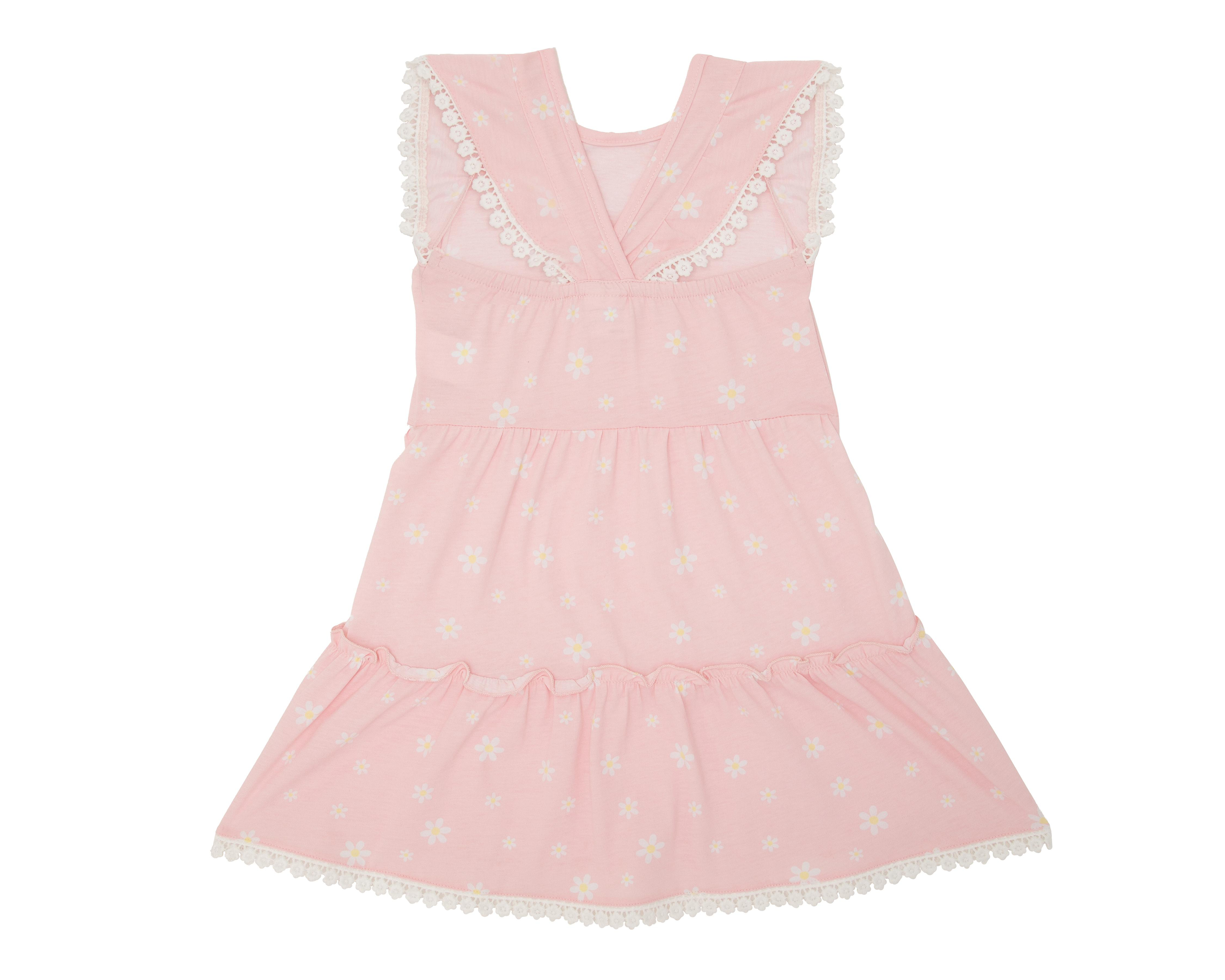 Foto 3 pulgar | Vestido Rosa Baby Colors para Niña