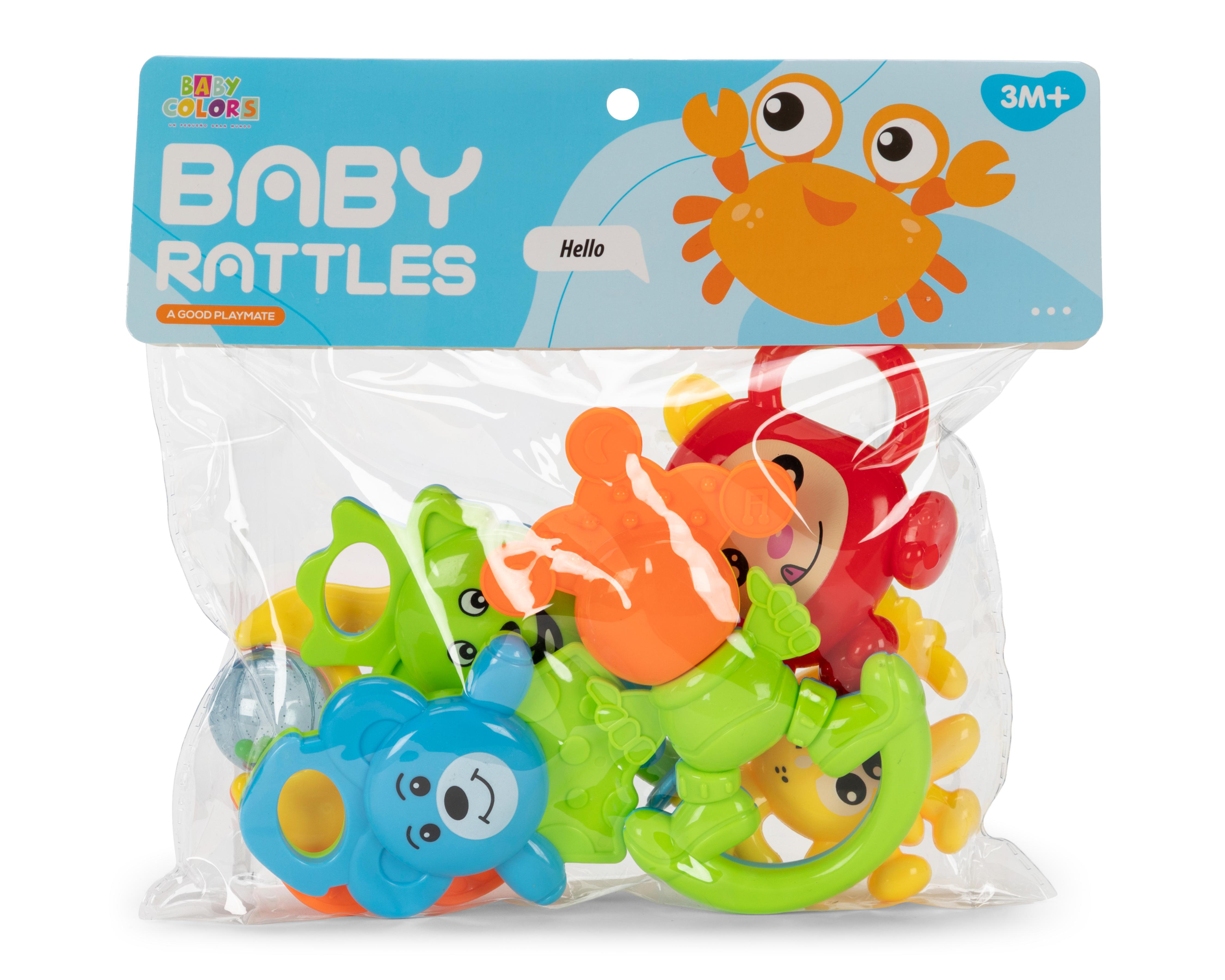 Foto 2 pulgar | Sonaja para Bebé Baby Colors 6 Piezas