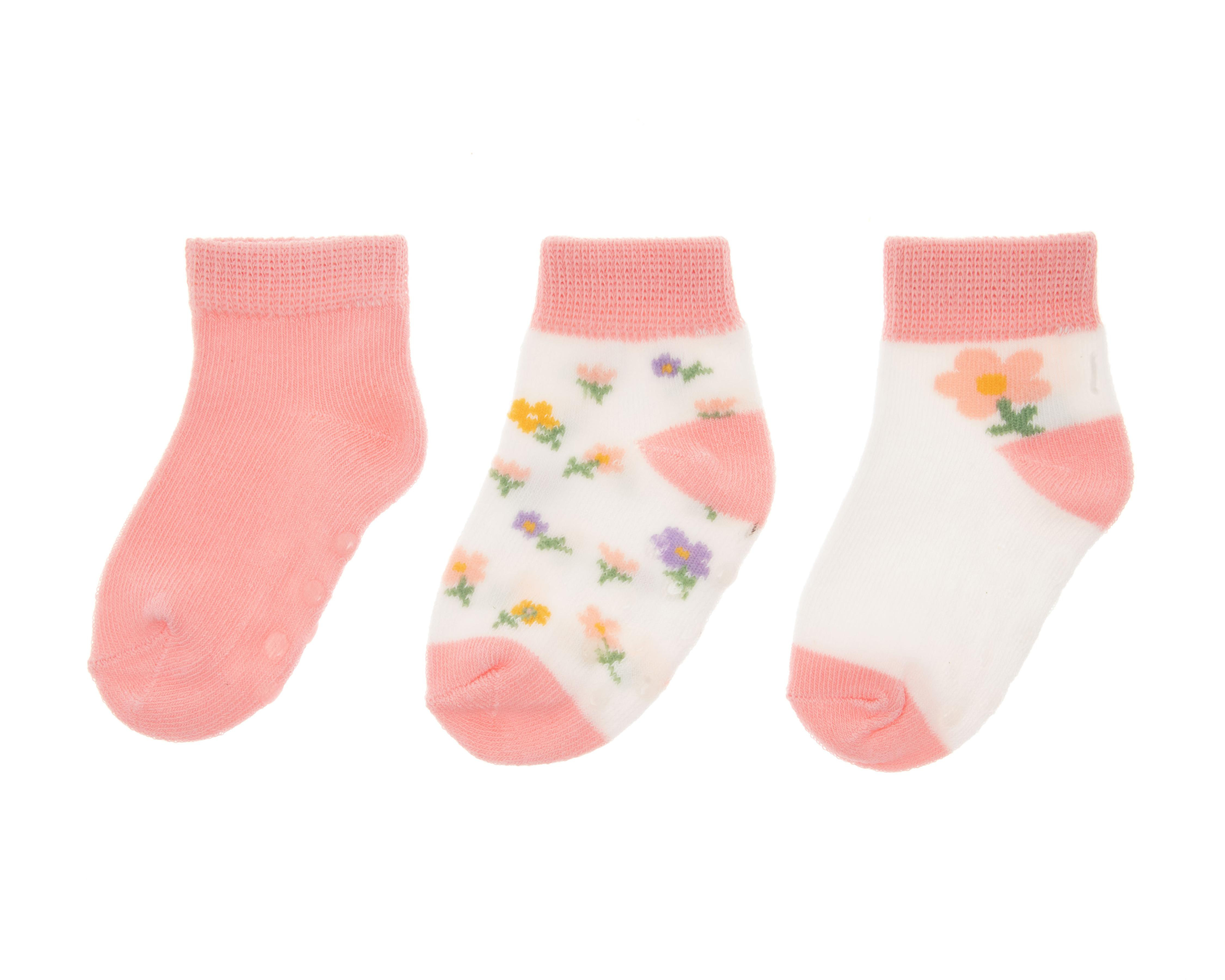 Calcetas Baby Colors para Bebé Niña 3 Pares