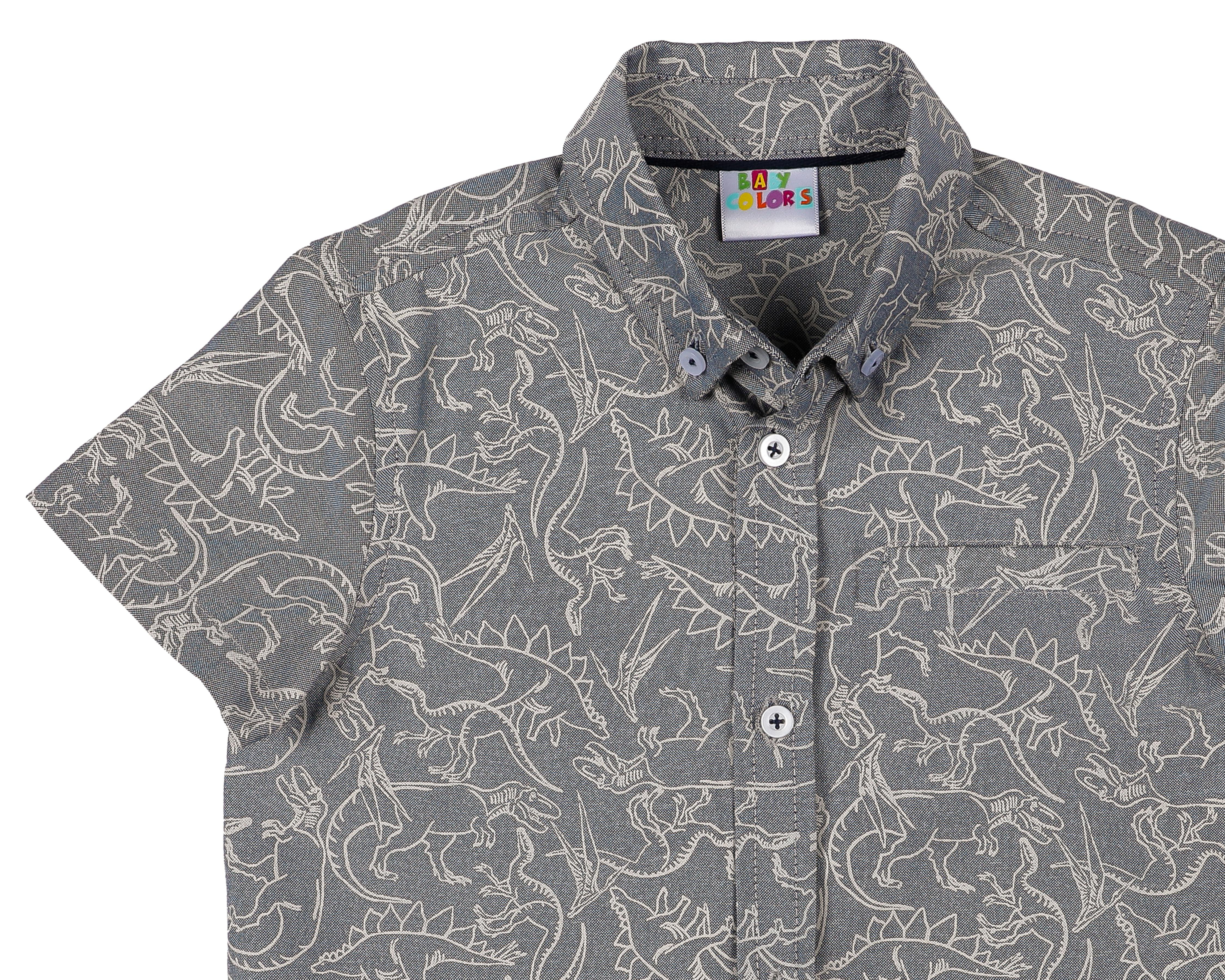 Foto 4 pulgar | Camisa para Bebé Niño Baby Colors Gris