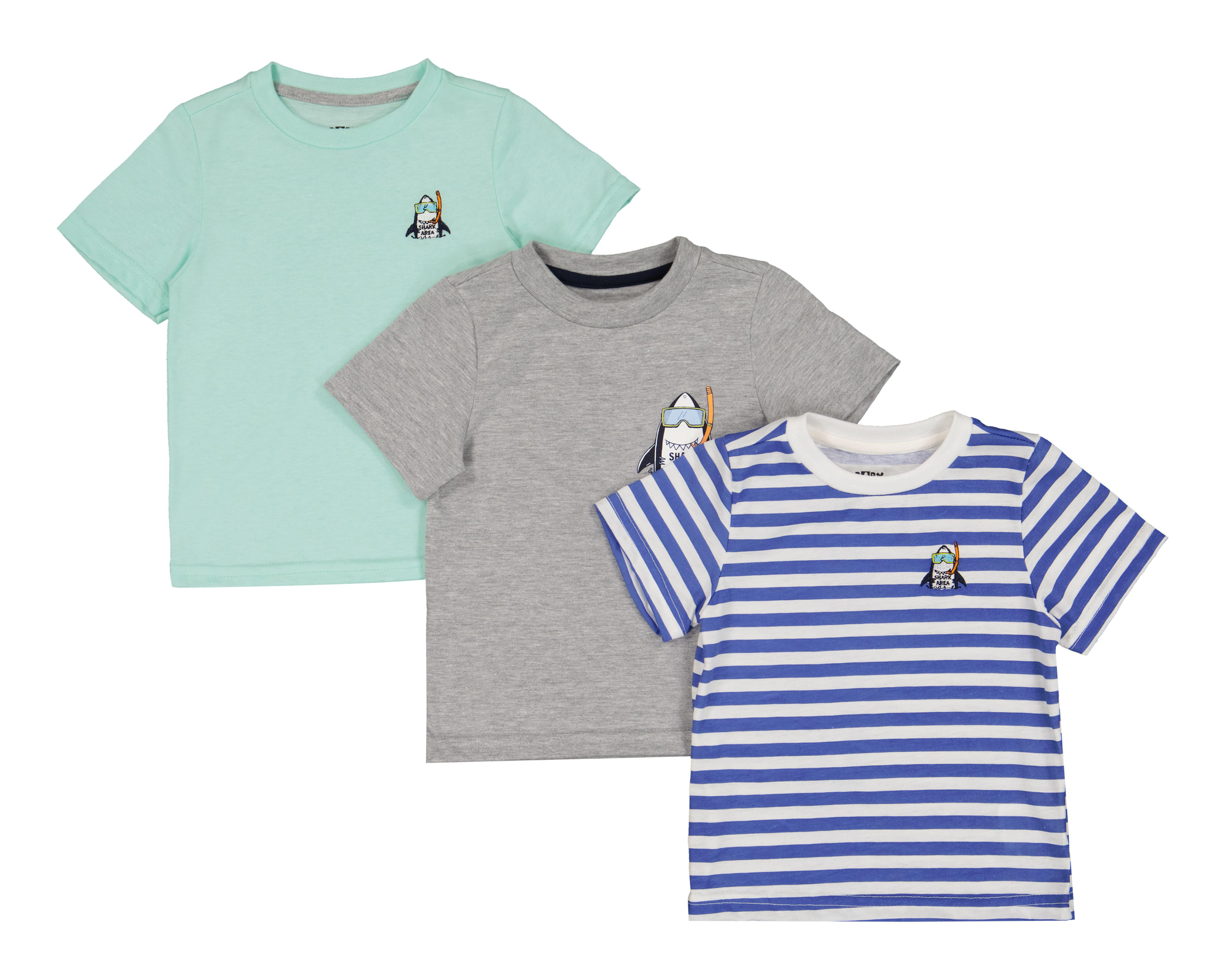 Foto 2 pulgar | Playera para Bebé Niño Baby Colors 3 Piezas