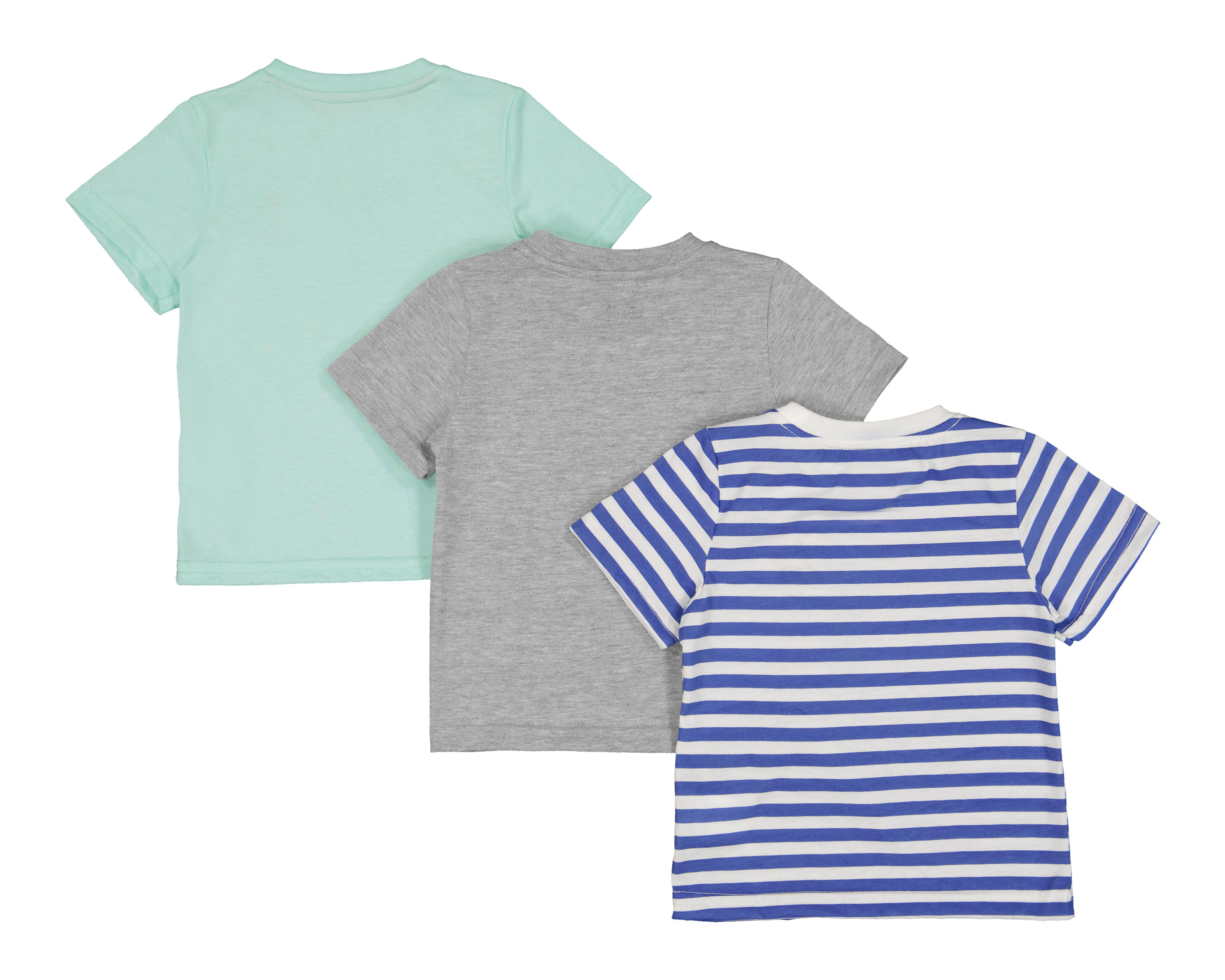 Foto 3 pulgar | Playera para Bebé Niño Baby Colors 3 Piezas