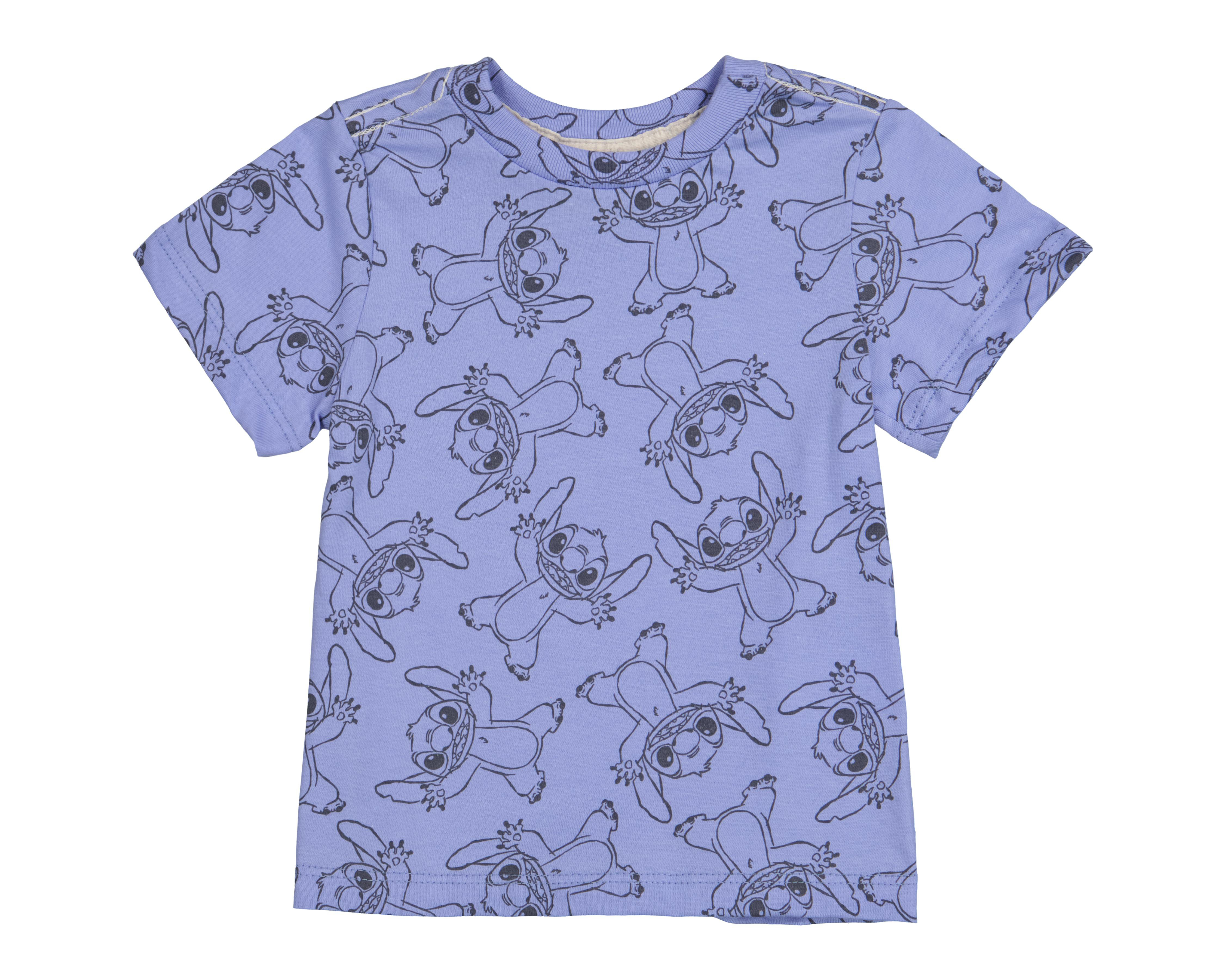 Foto 5 pulgar | Playera para Bebé Niño Disney Lilo & Stitch de Algodón 2 Piezas