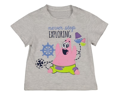 Foto 1 | Playera para Bebé Niño Bob Esponja Gris