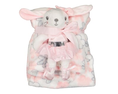 Foto 6 | Cobertor para Bebé Baby Colors Rosa con Peluche
