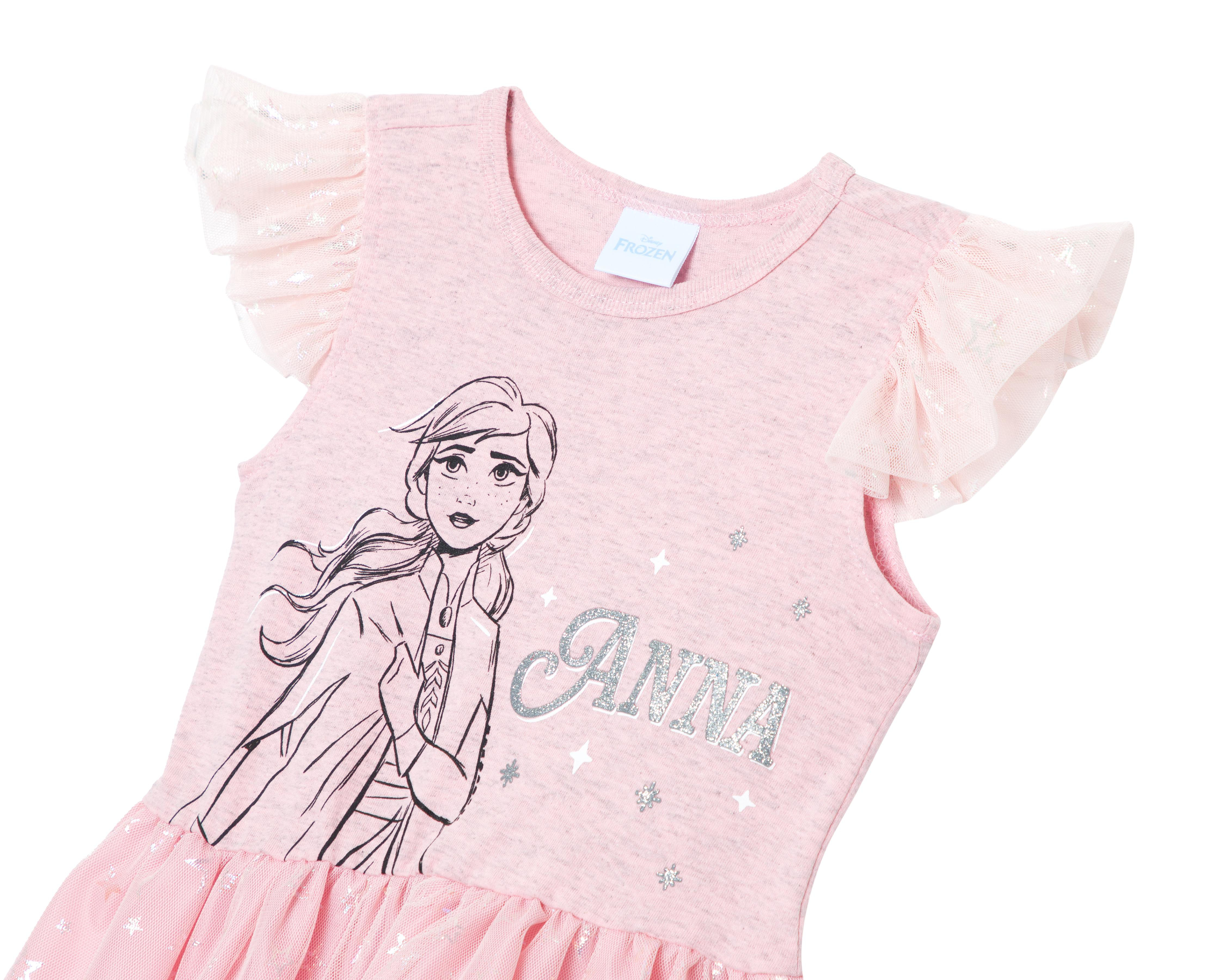 Foto 4 pulgar | Vestido para Bebé Niña Disney Frozen Rosa