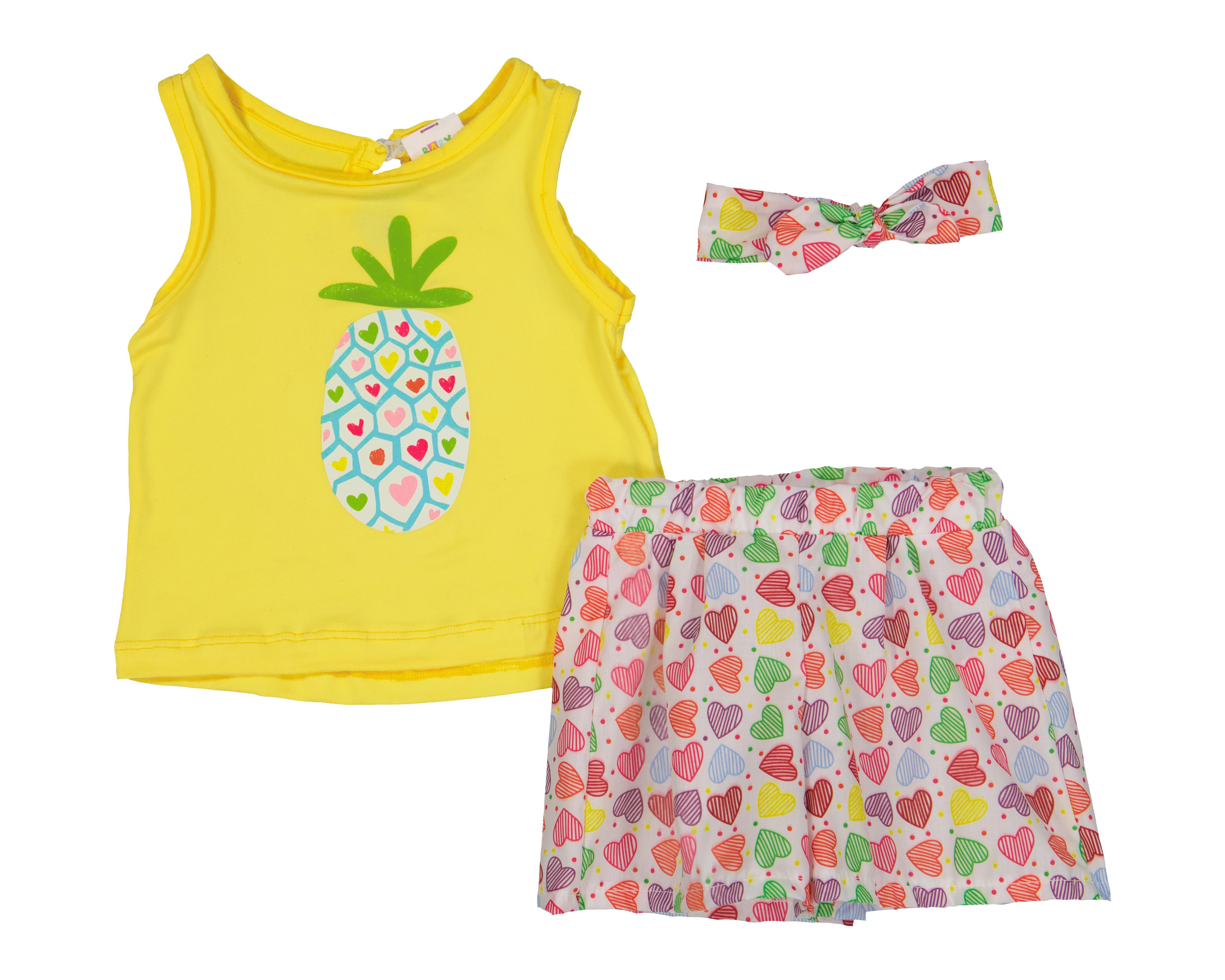 Conjunto para Bebé Niña Baby Colors 3 Piezas