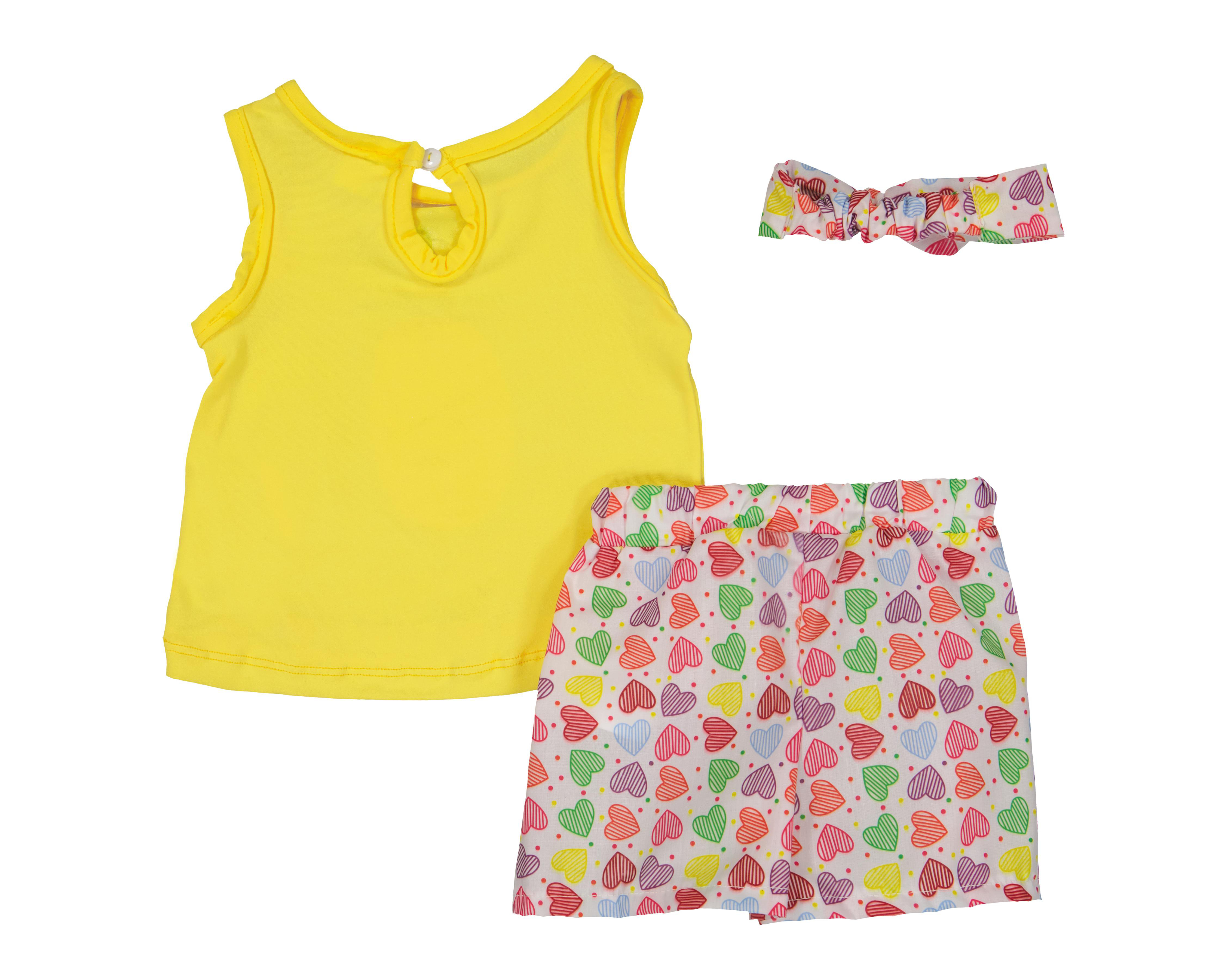 Foto 2 | Conjunto para Bebé Niña Baby Colors 3 Piezas