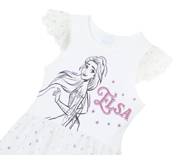 Foto 3 | Vestido para Bebé Niña Disney Frozen Blanco
