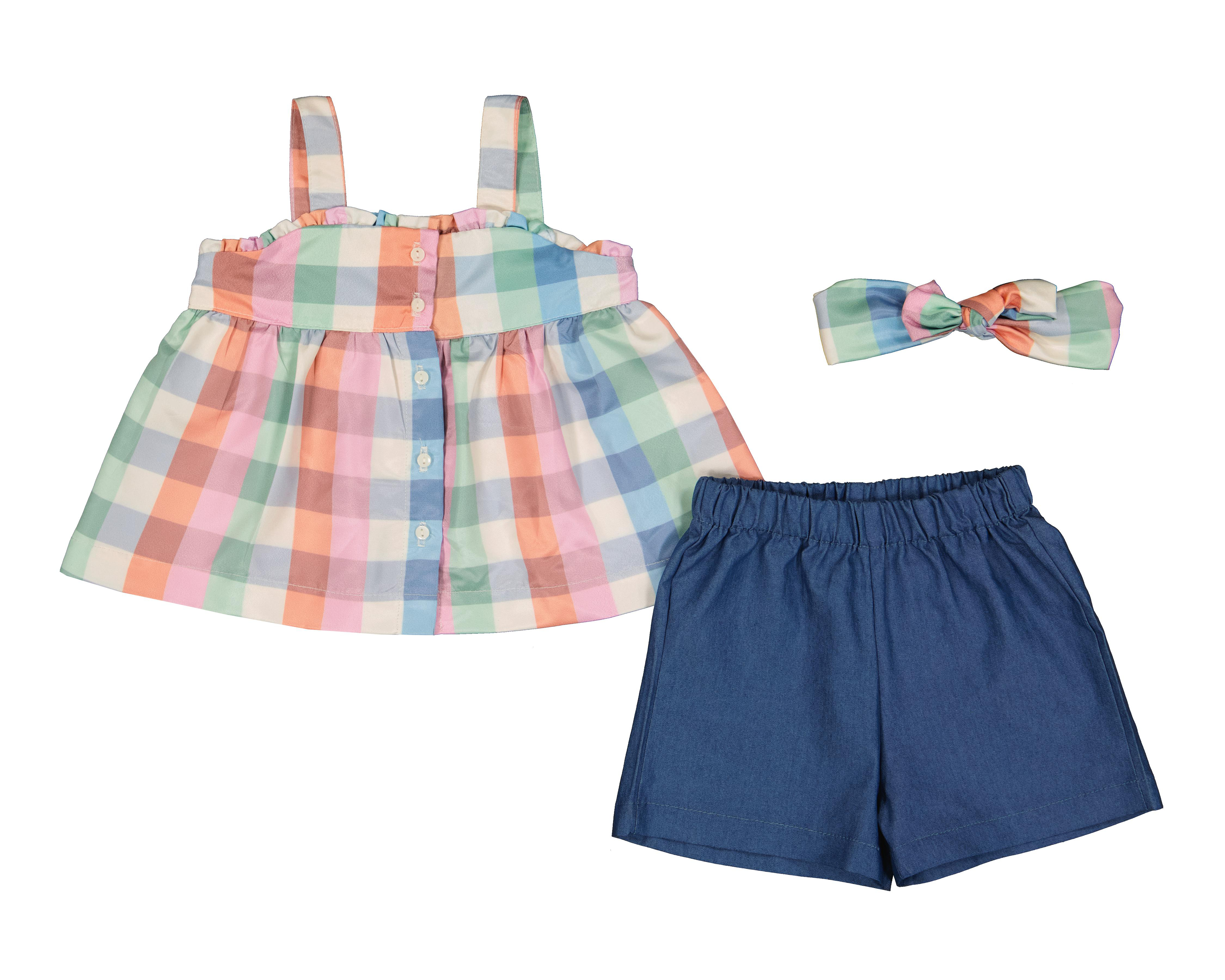 Conjunto para Bebe Niña Baby Colors Estampado 3 Piezas
