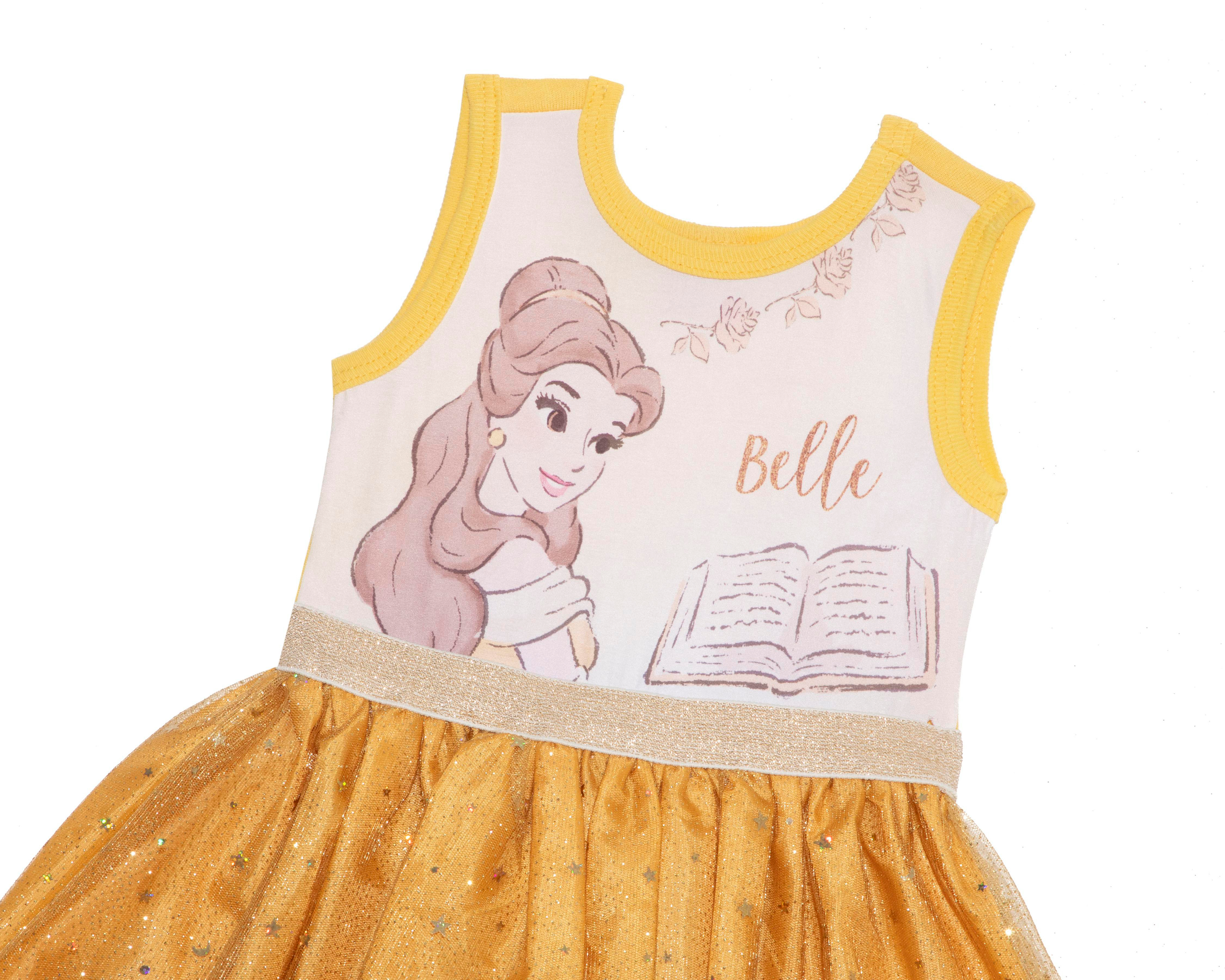 Foto 4 pulgar | Vestido Dorado Disney Baby para Niña