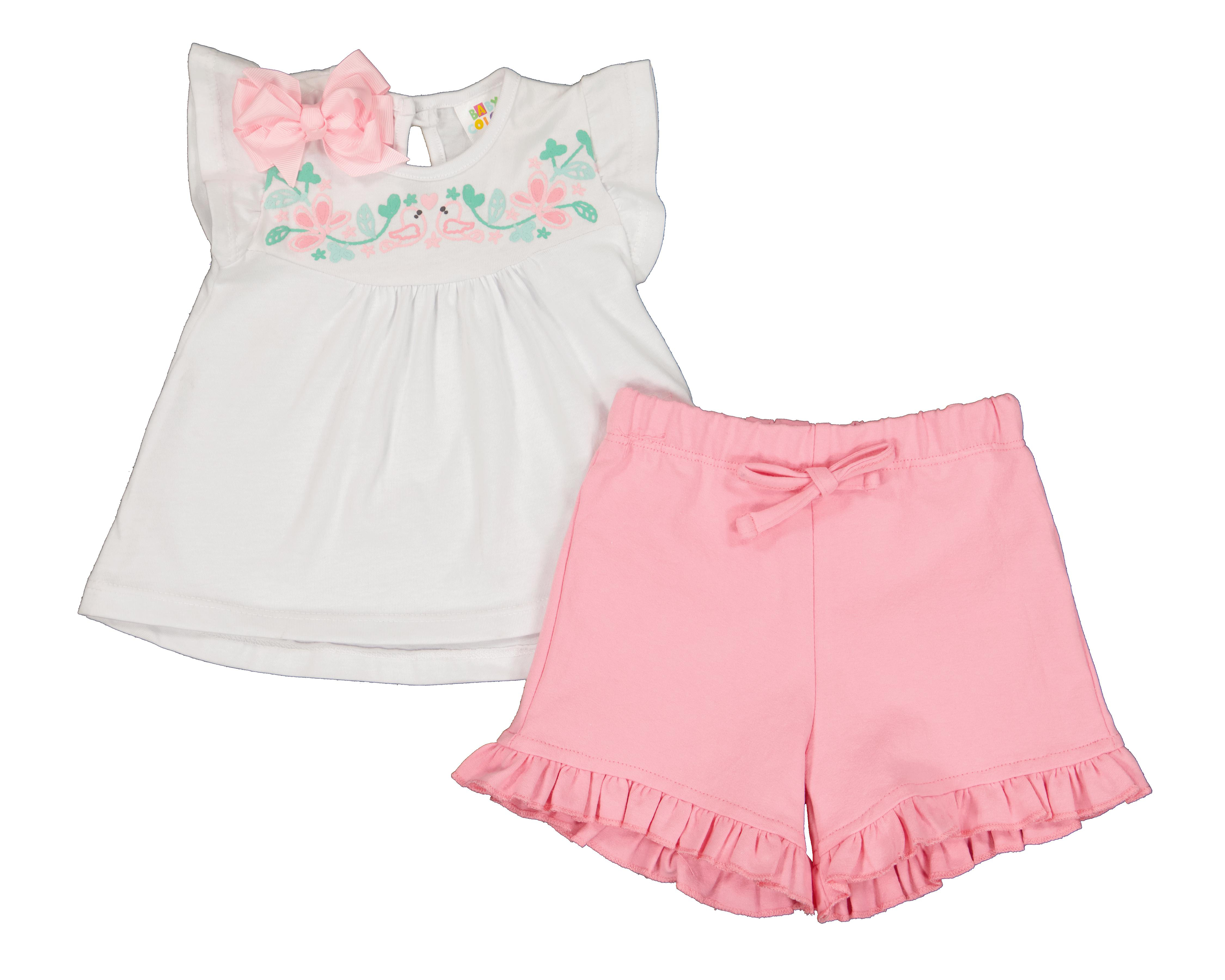 Foto 1 | Conjunto para Bebé Niña Baby Colors Rosa 2 Piezas