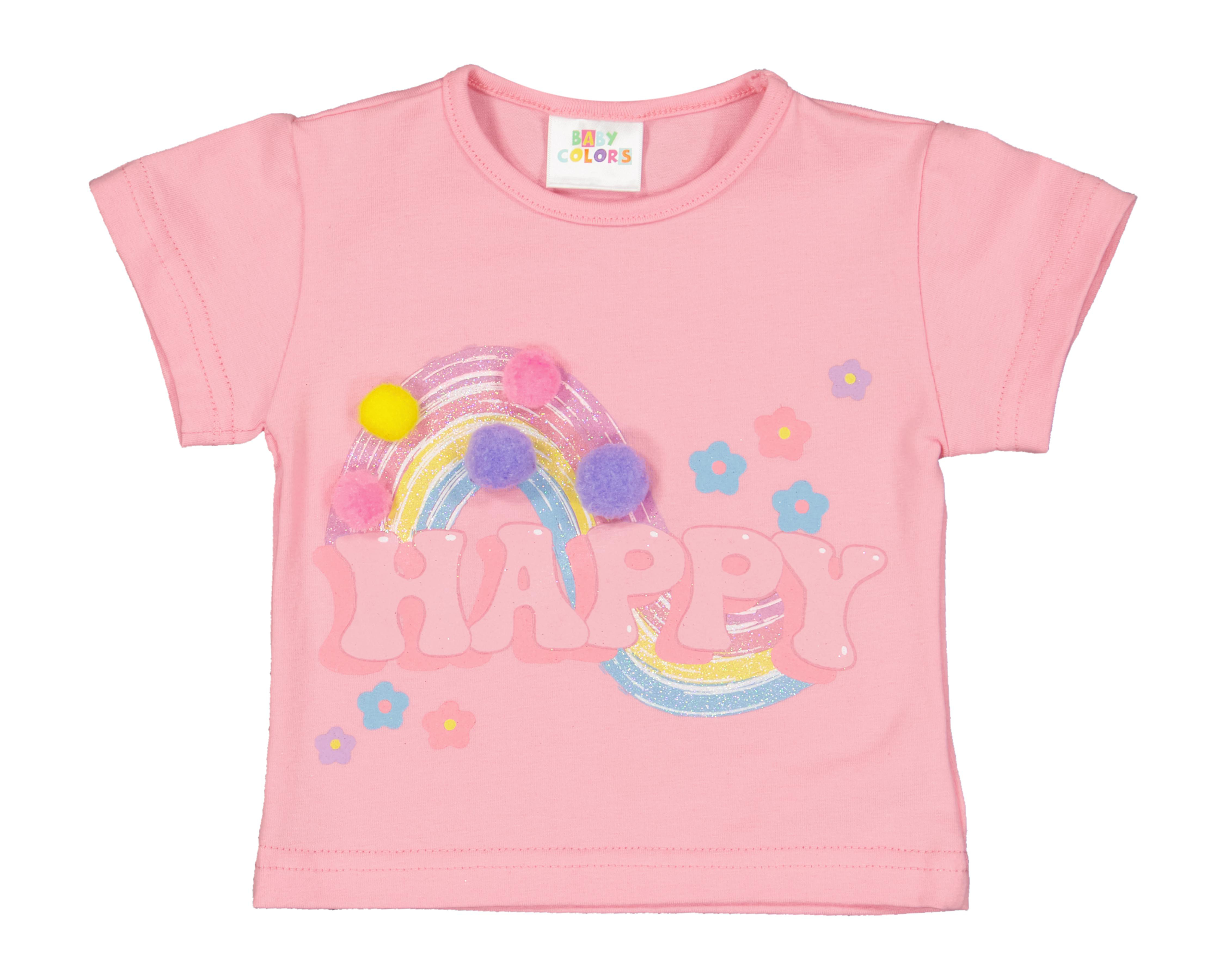 Foto 4 pulgar | Blusa y Short con Bolsa Baby Colors para Niña