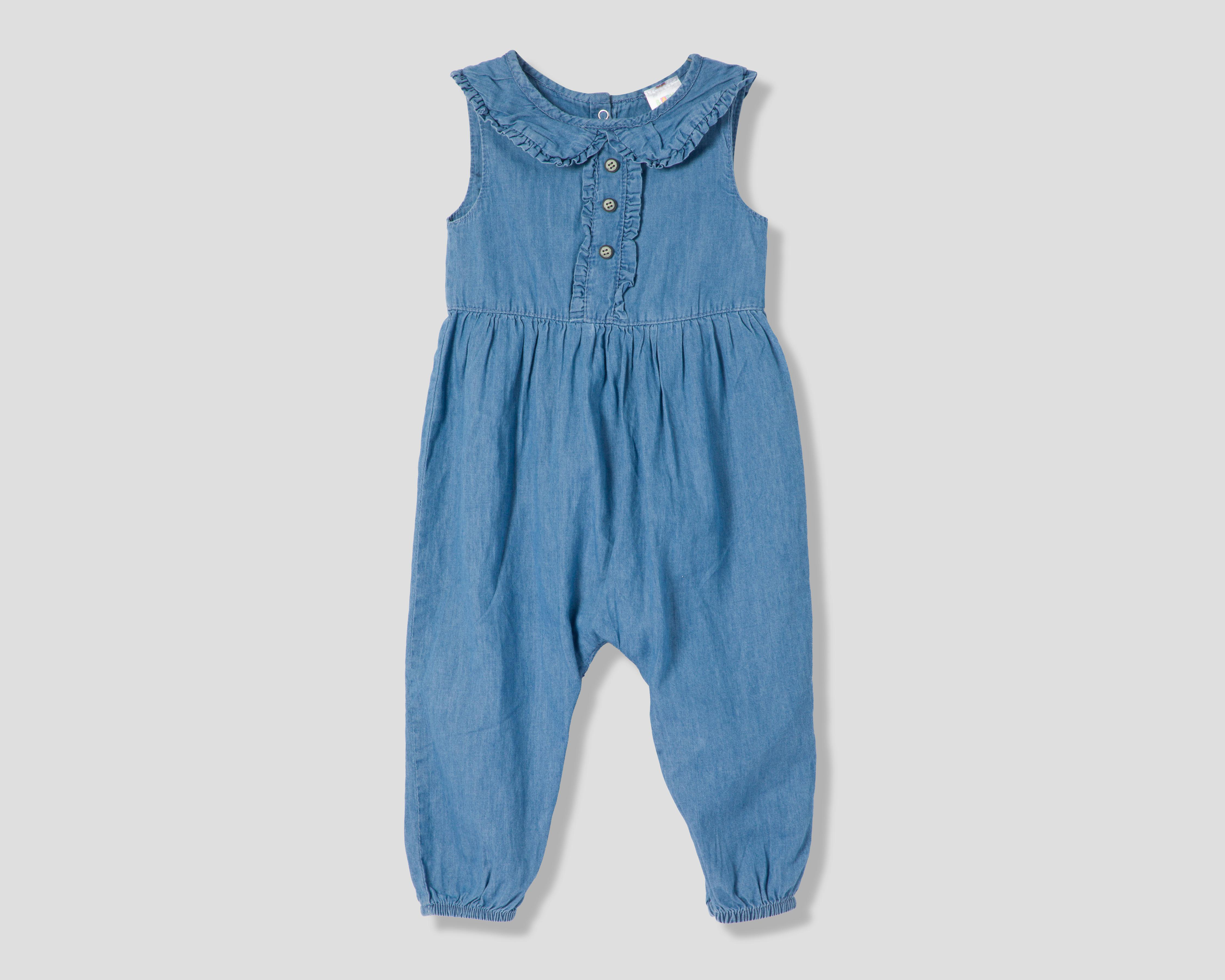 Jumper para Bebé Niña Baby Colors de Algodón Azul