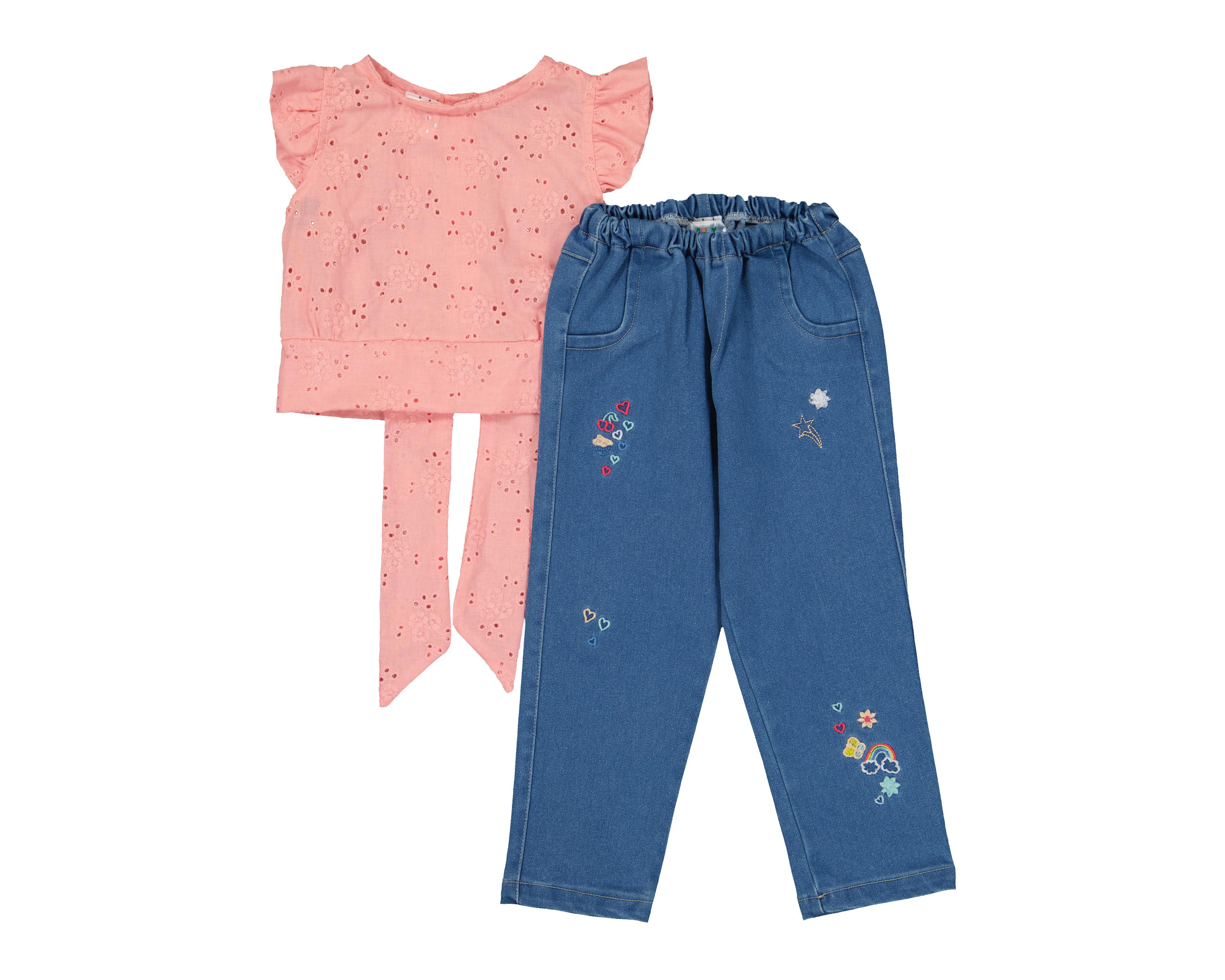 Foto 1 | Blusa y Pantalón para Bebé Niña Baby Colors