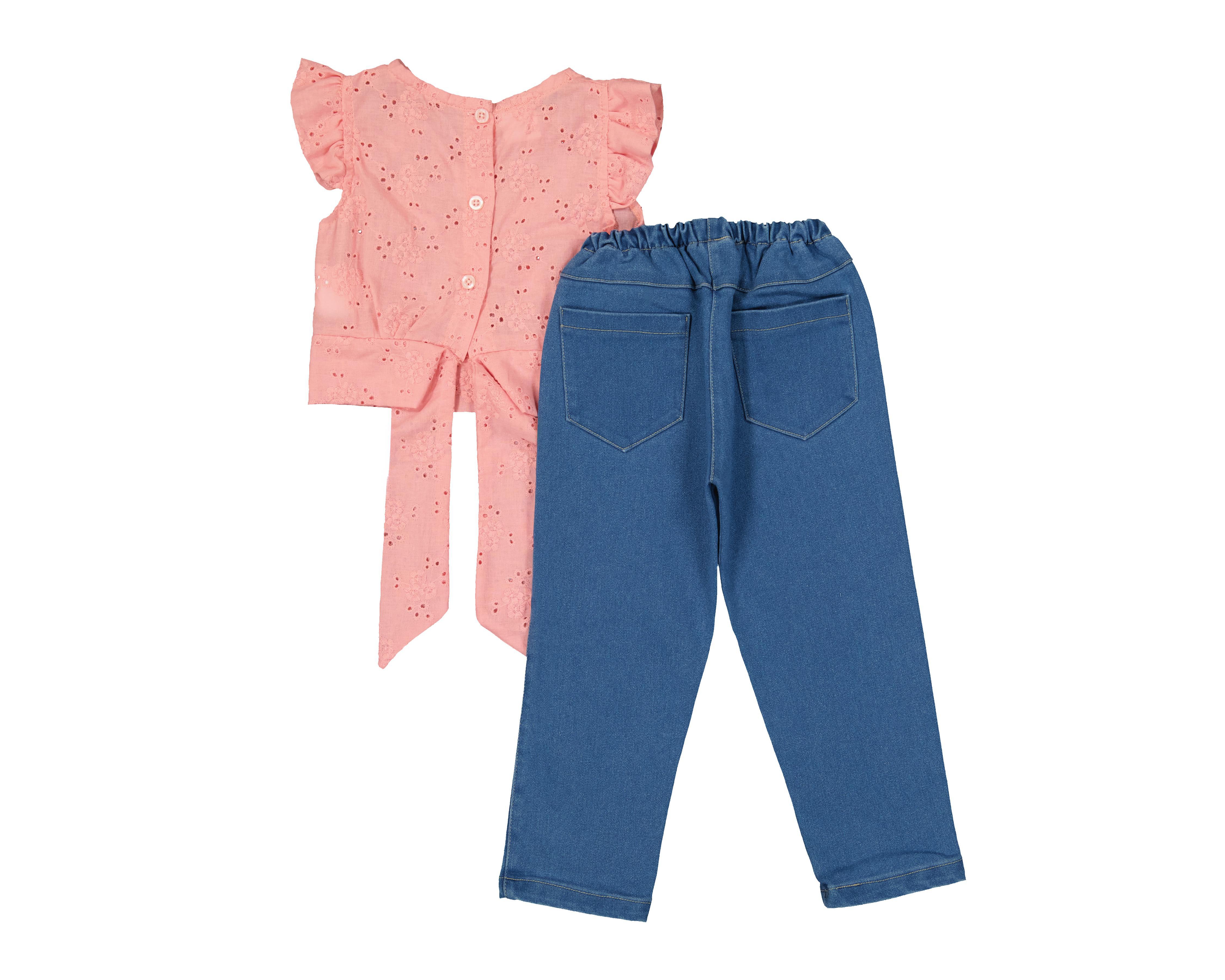 Foto 3 pulgar | Blusa y Pantalón para Bebé Niña Baby Colors