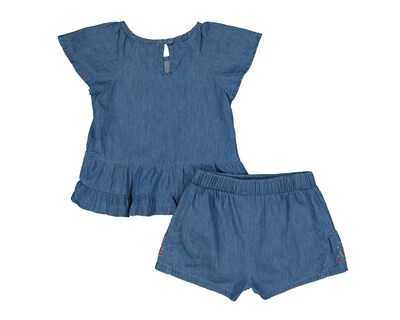 Foto 2 | Conjunto para Bebé Niña Baby Colors de Algodón 2 Piezas