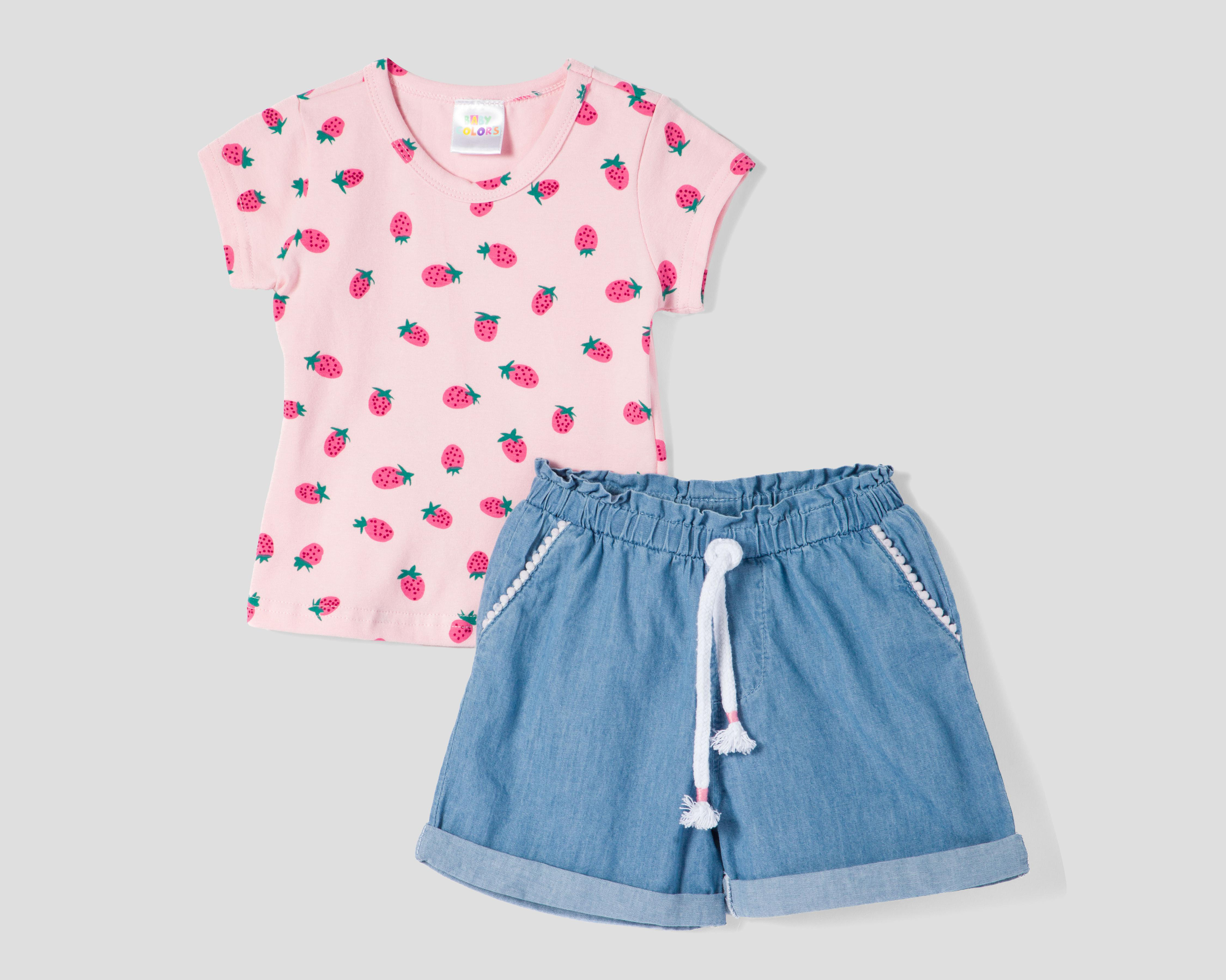 Short y Playera para Bebé Niña Baby Colors