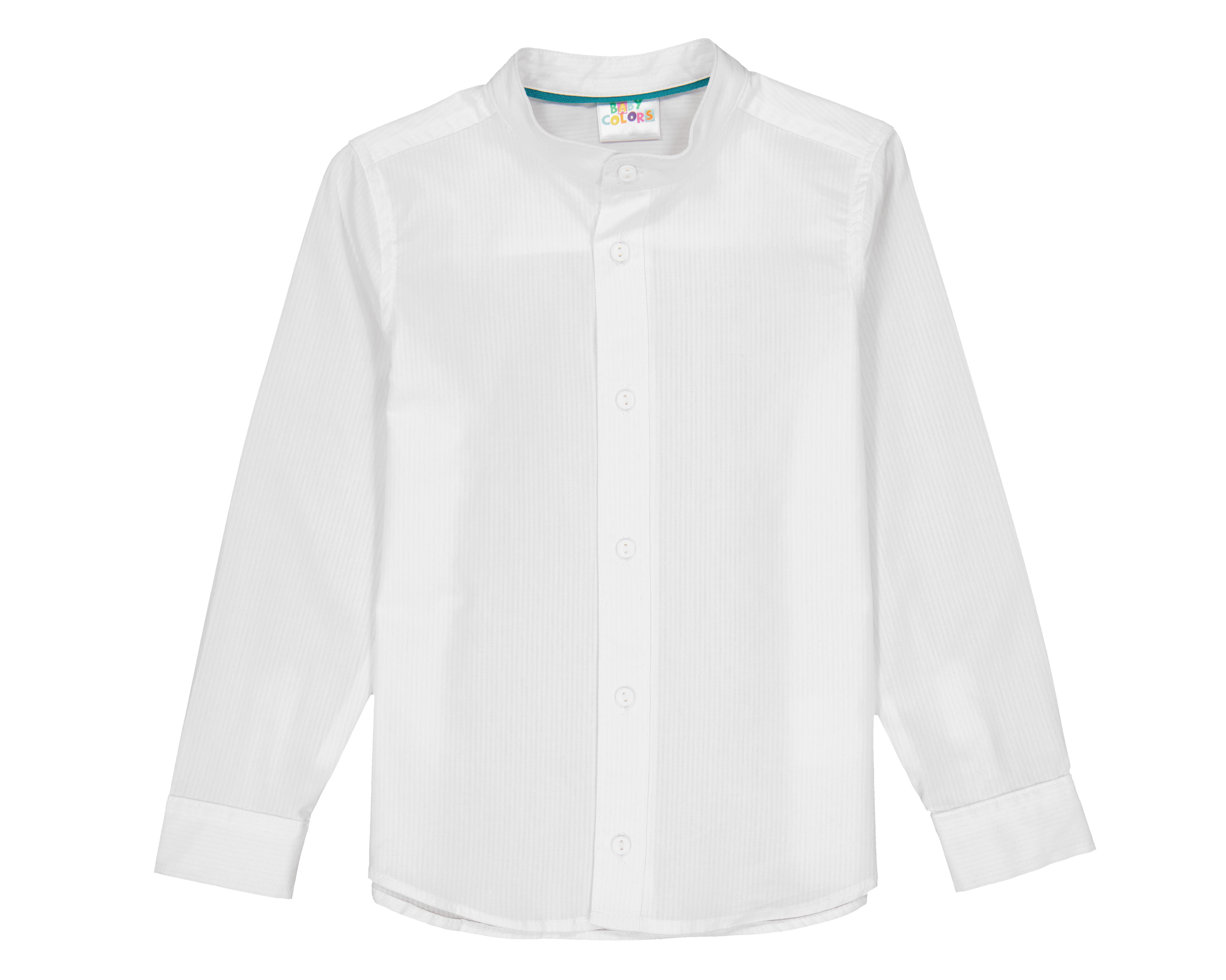 Foto 2 pulgar | Camisa para Bebé Niño Baby Colors de Algodón Blanca