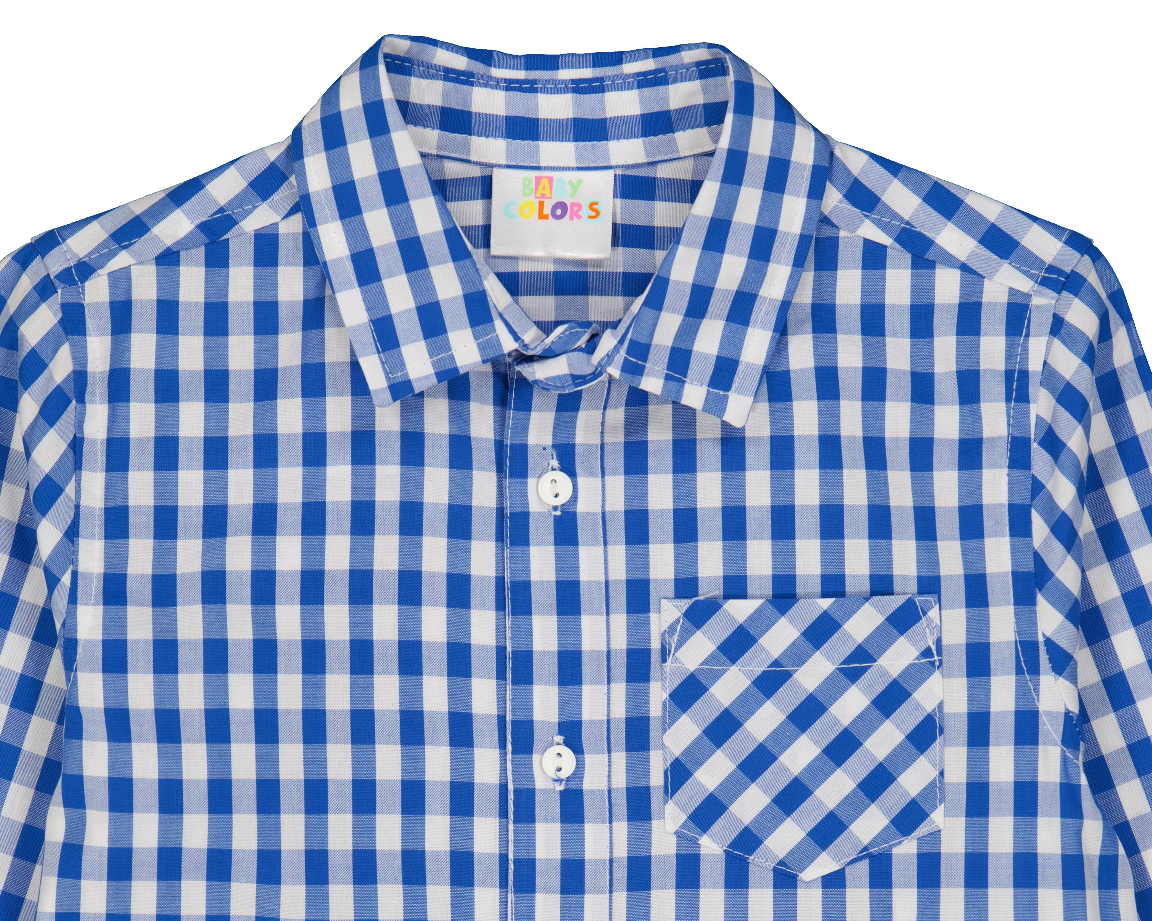 Foto 4 pulgar | Camisa para Bebé Niño Baby Colors a Cuadros