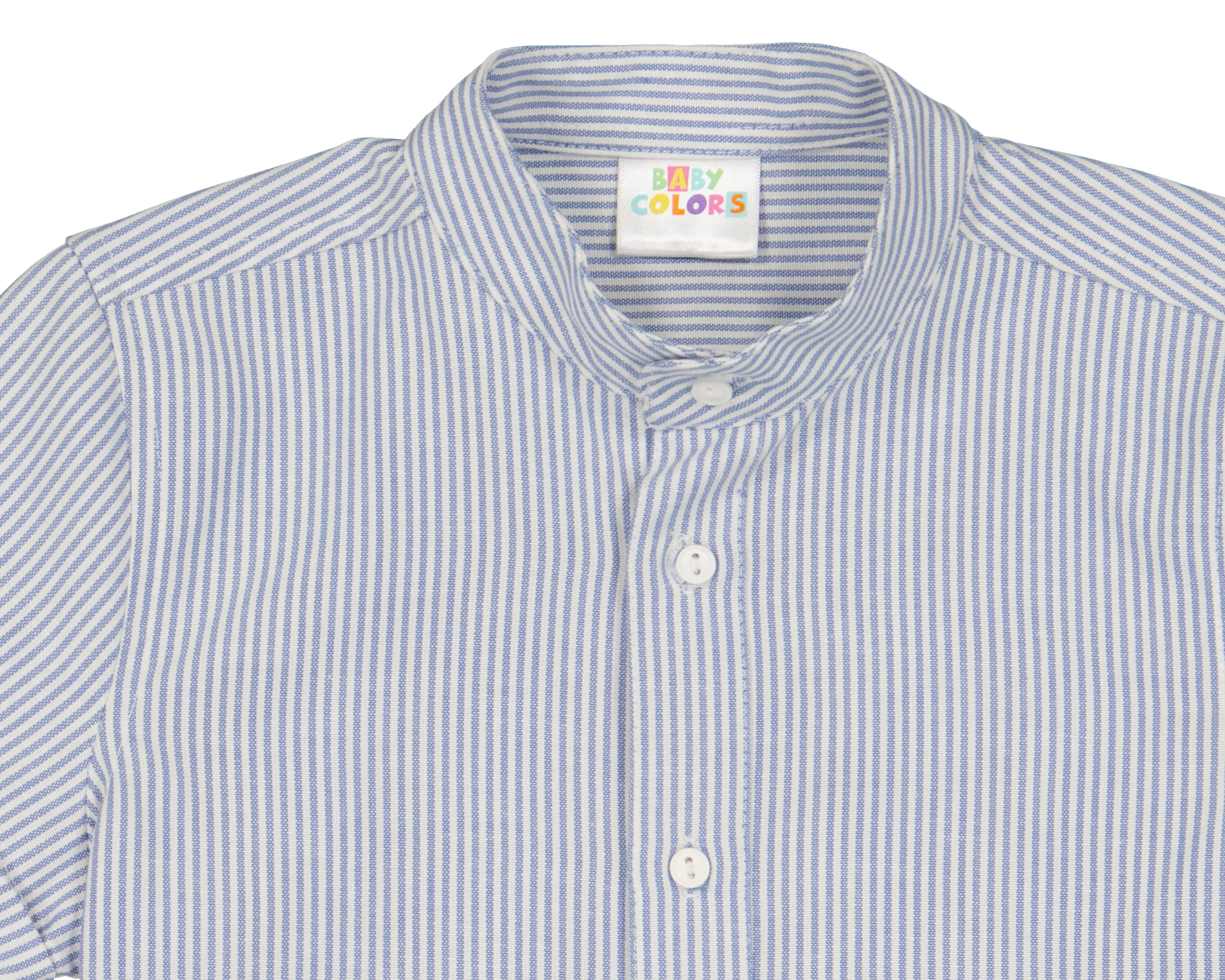 Foto 3 | Camisa para Bebé Niño Baby Colors de Algodón a Rayas