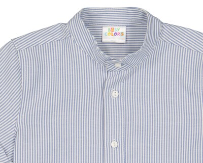 Foto 3 | Camisa para Bebé Niño Baby Colors de Algodón a Rayas