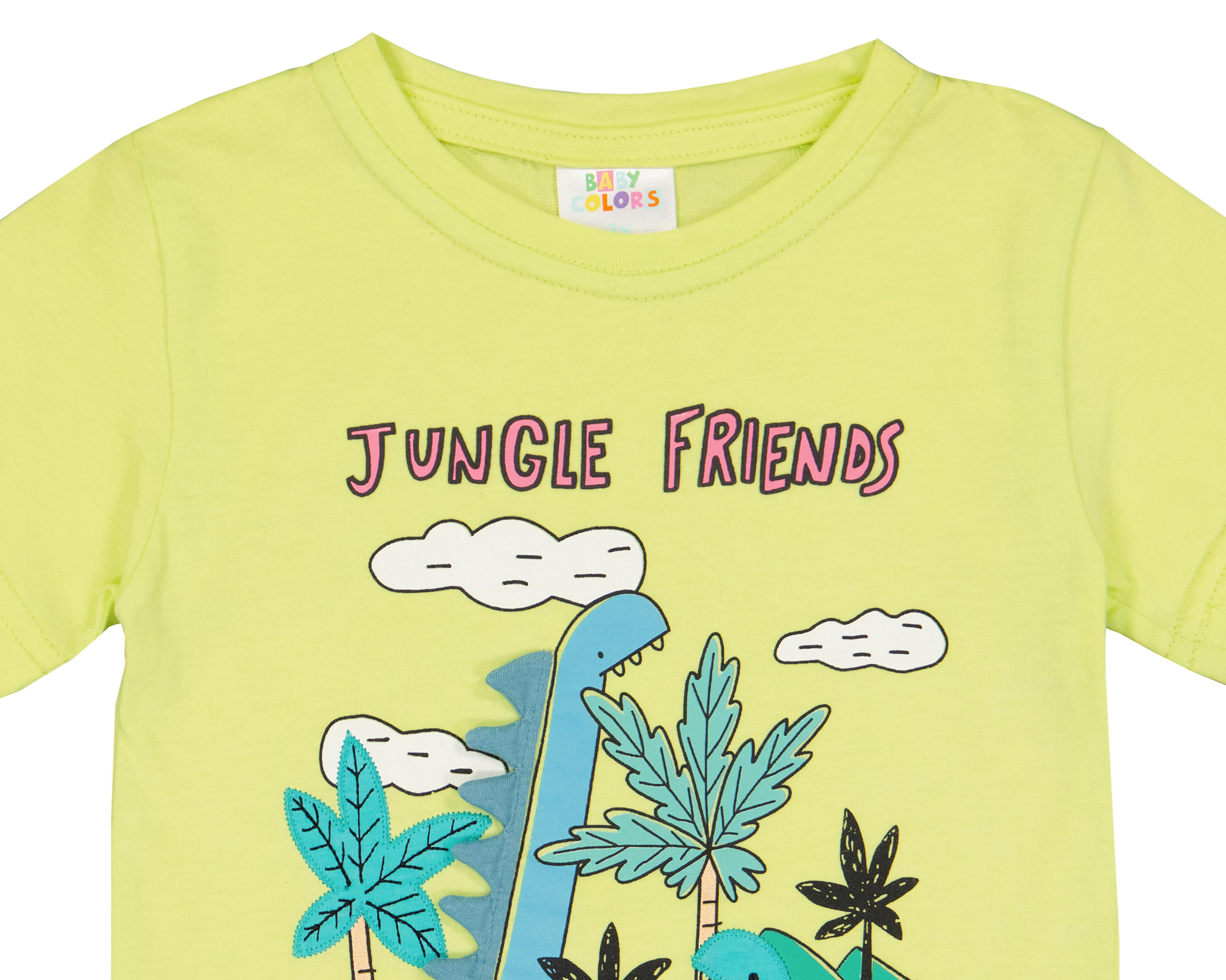 Foto 4 pulgar | Playera para Bebé Niño Baby Colors Estampada