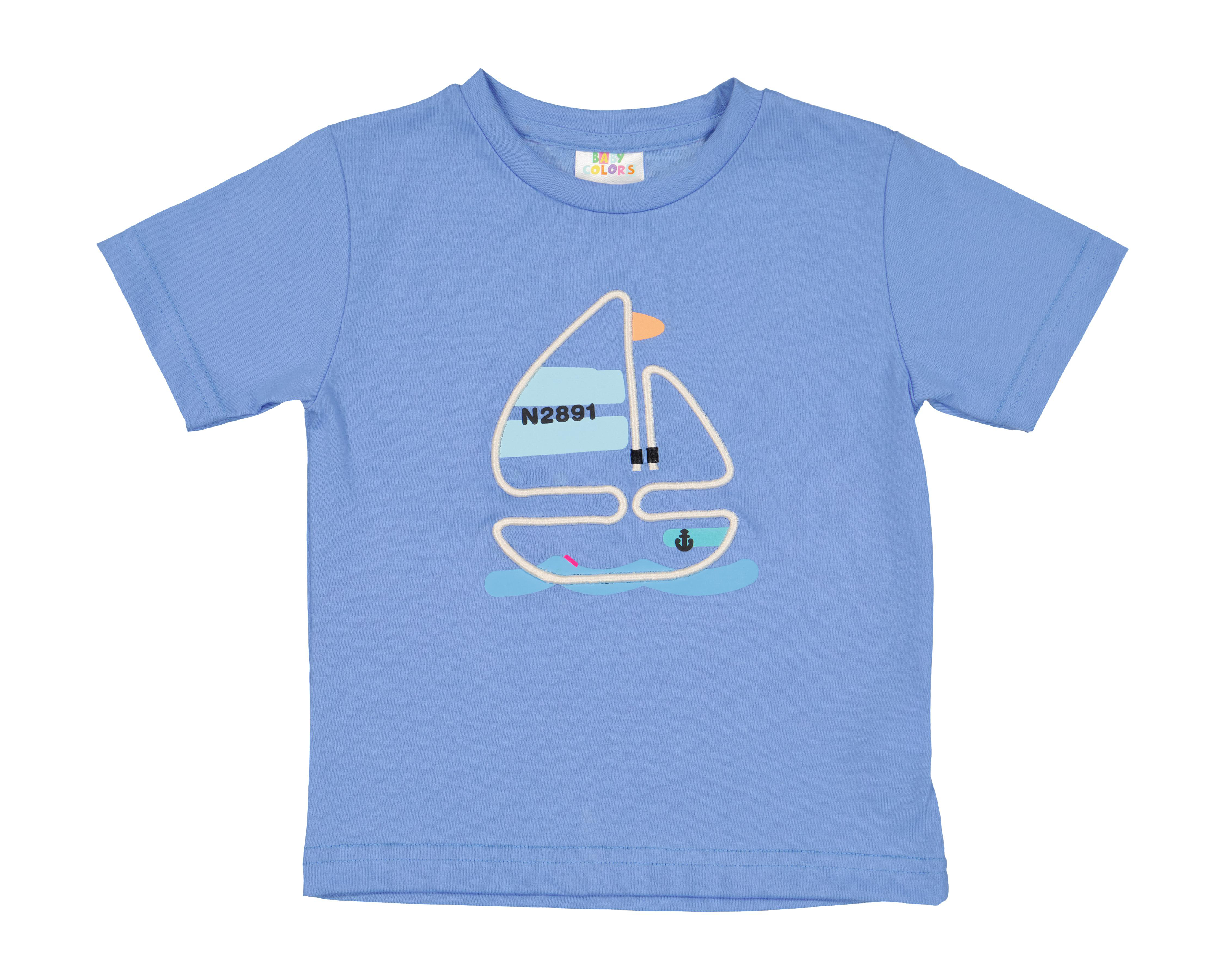 Foto 2 pulgar | Playera para Bebé Niño Baby Colors Estampada