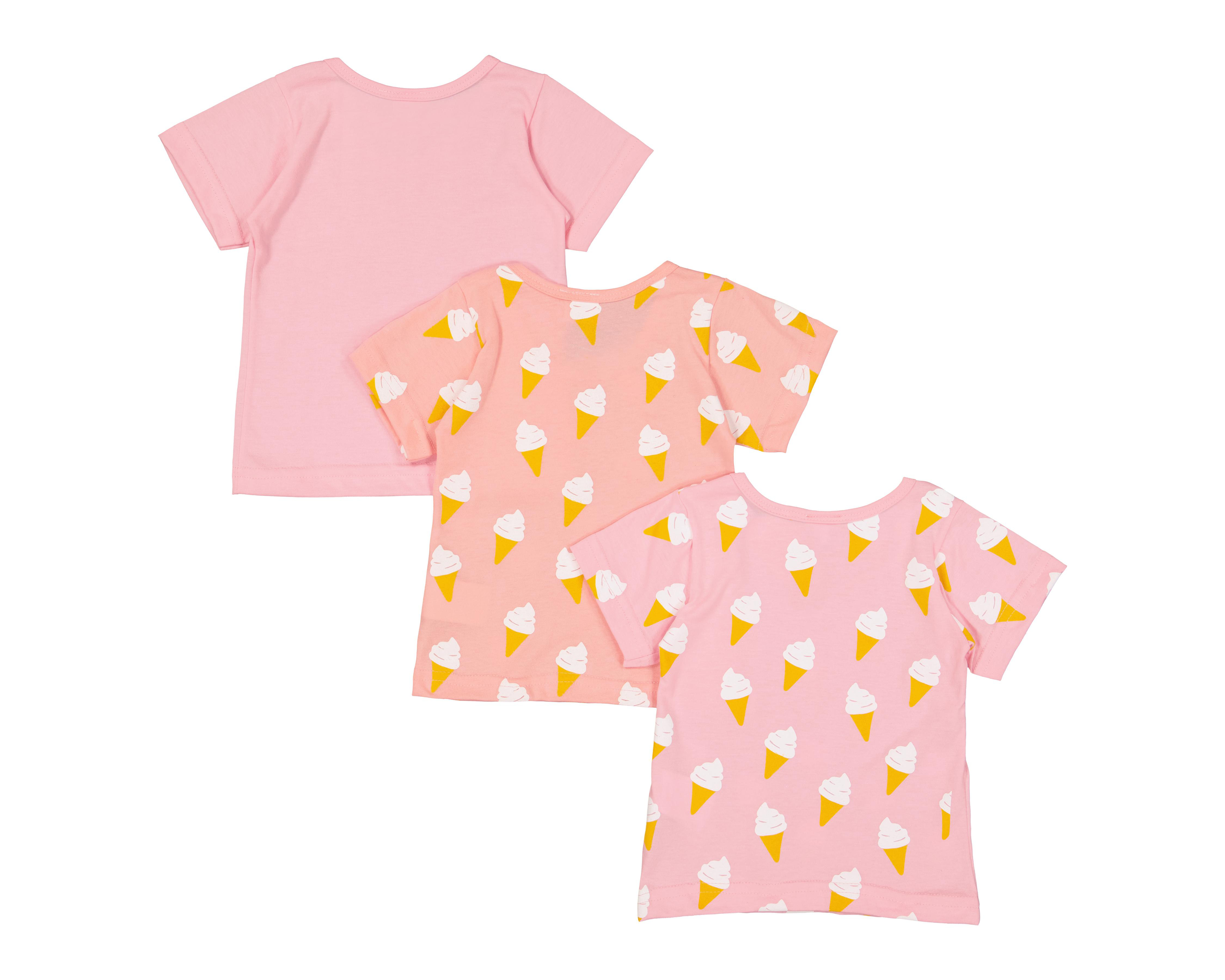 Foto 3 pulgar | Playera para Bebé Niña Baby Colors Estampada 3 Piezas