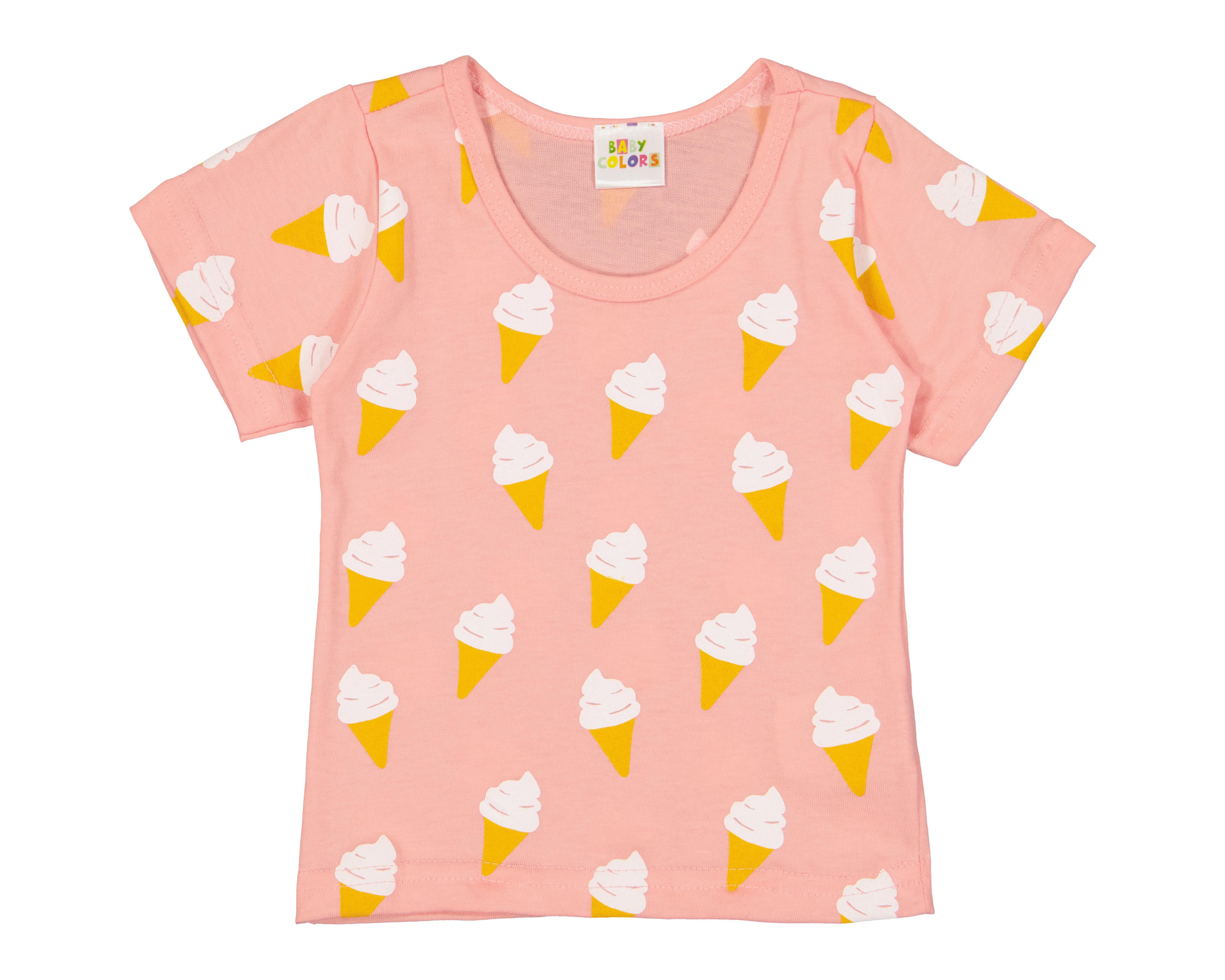 Foto 4 pulgar | Playera para Bebé Niña Baby Colors Estampada 3 Piezas
