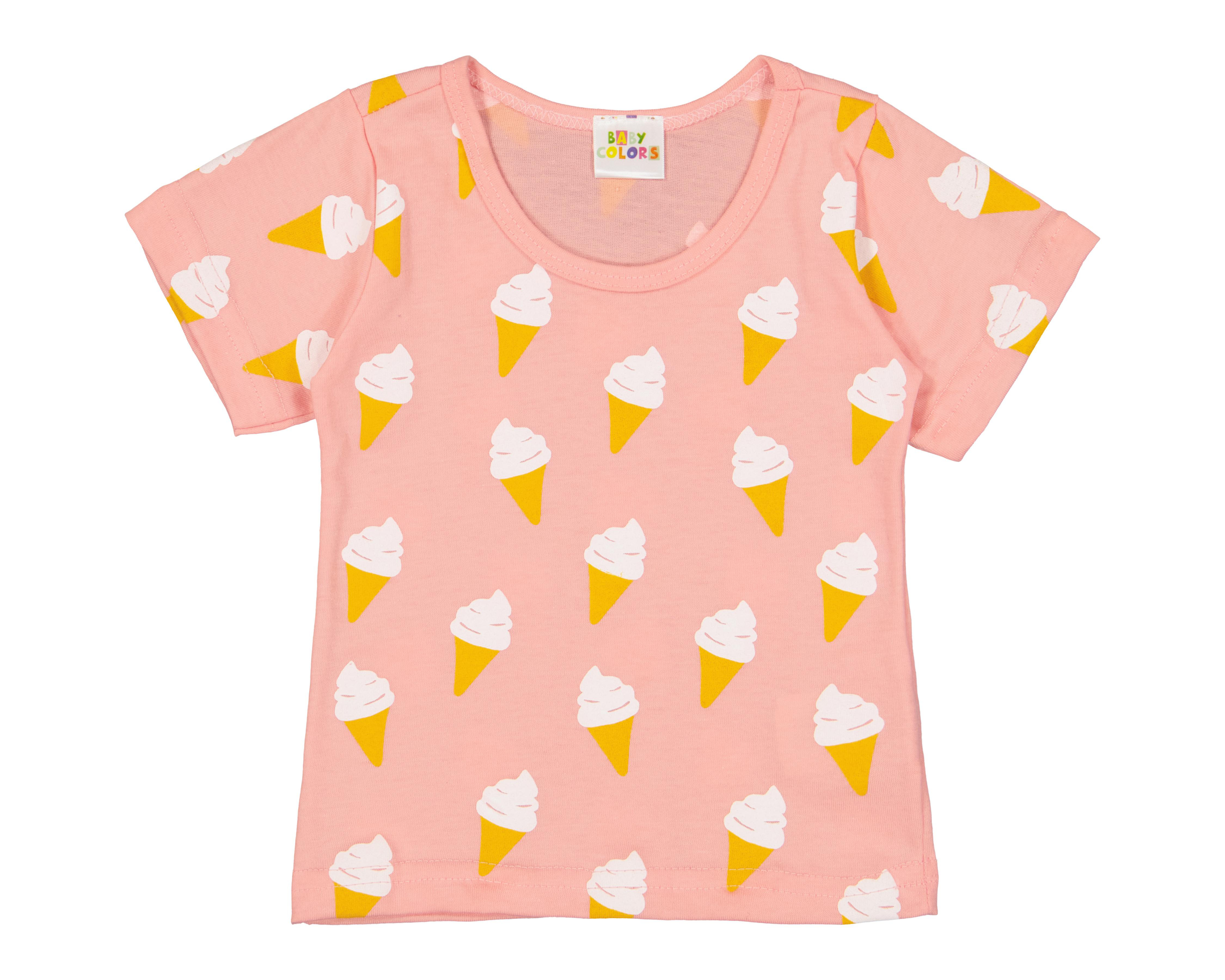 Foto 5 pulgar | Playera para Bebé Niña Baby Colors Estampada 3 Piezas