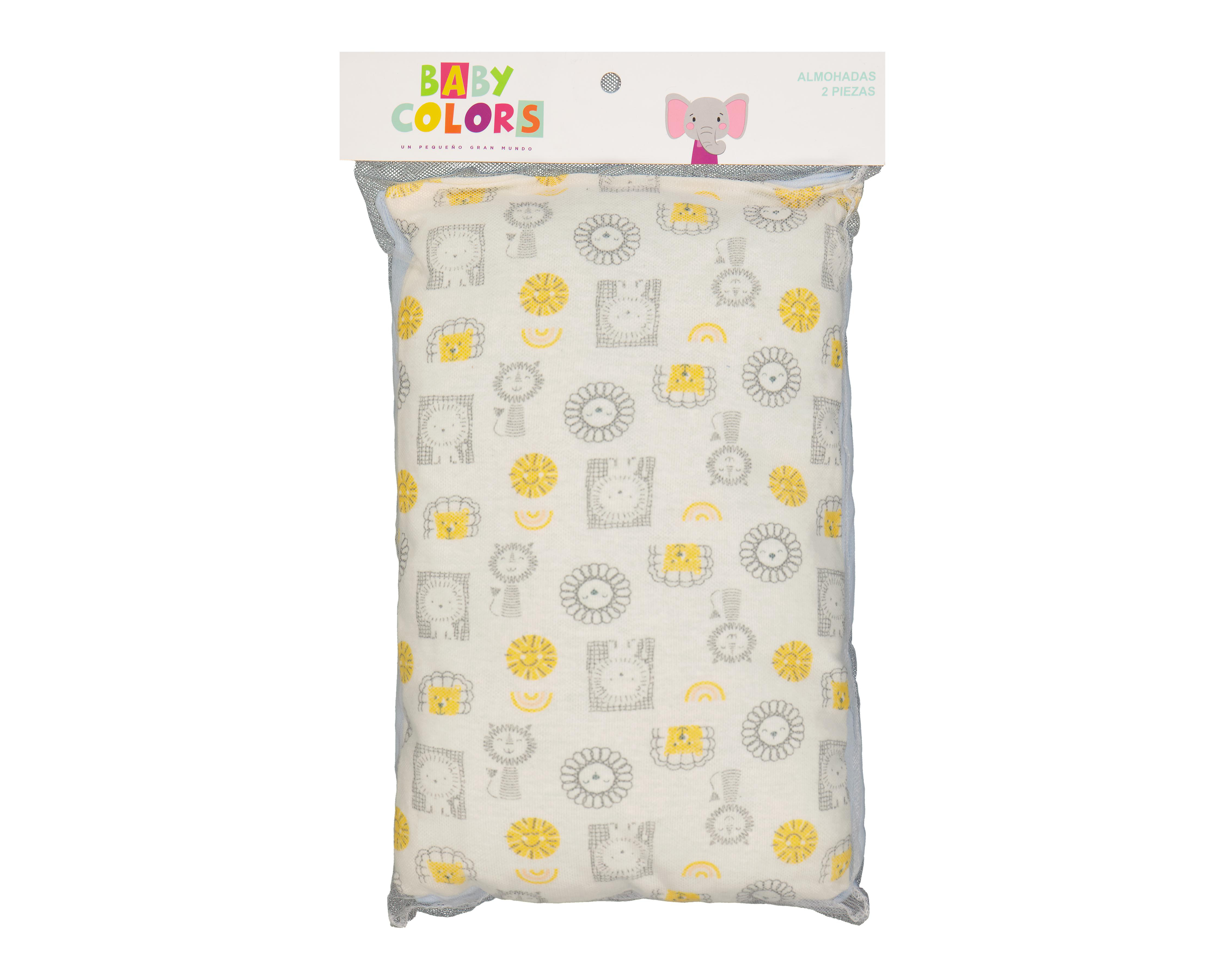 Foto 6 pulgar | Almohada para Bebé Baby Colors Suave 2 Piezas
