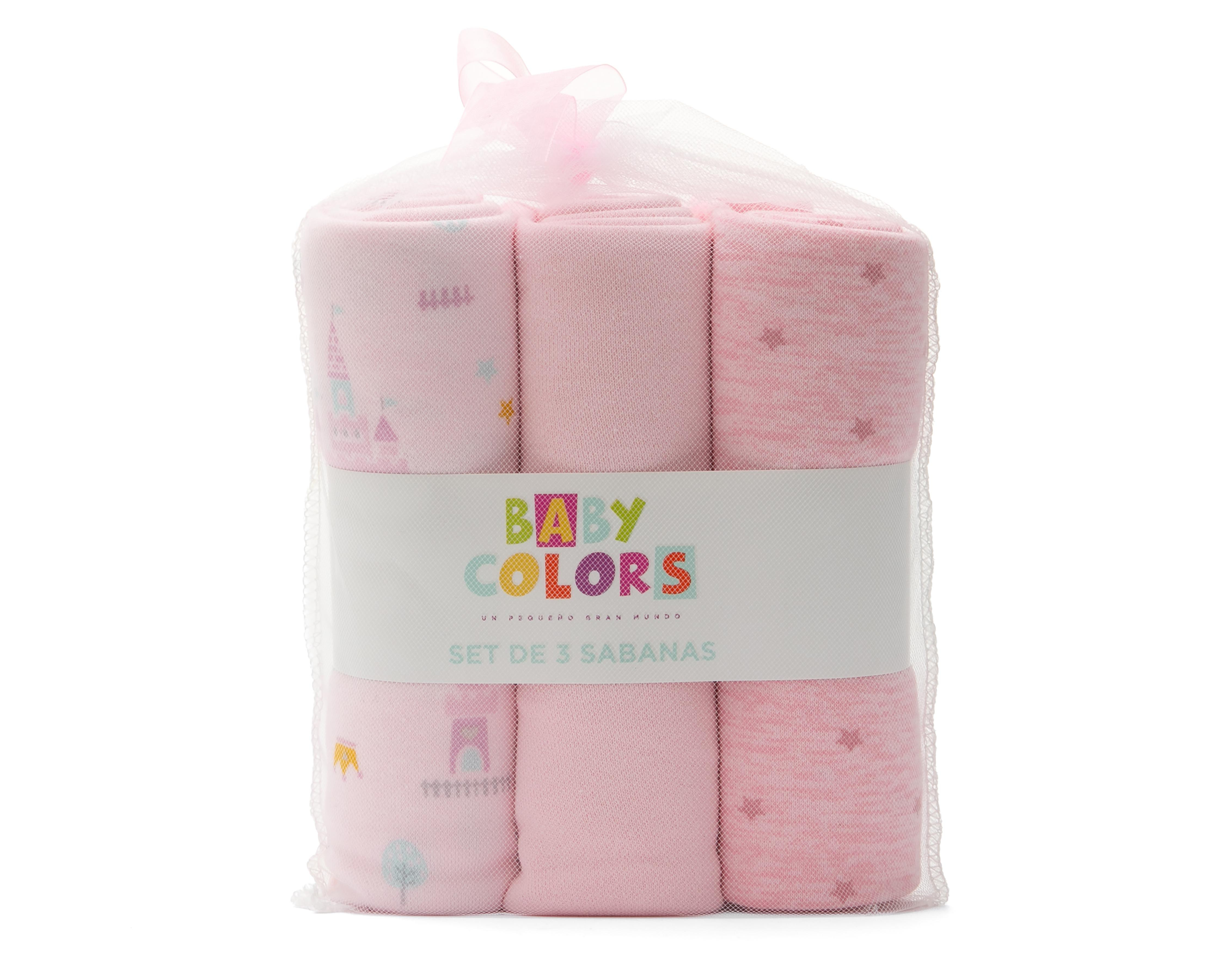 Foto 7 | Sábana para Bebé Baby Colors 3 Piezas
