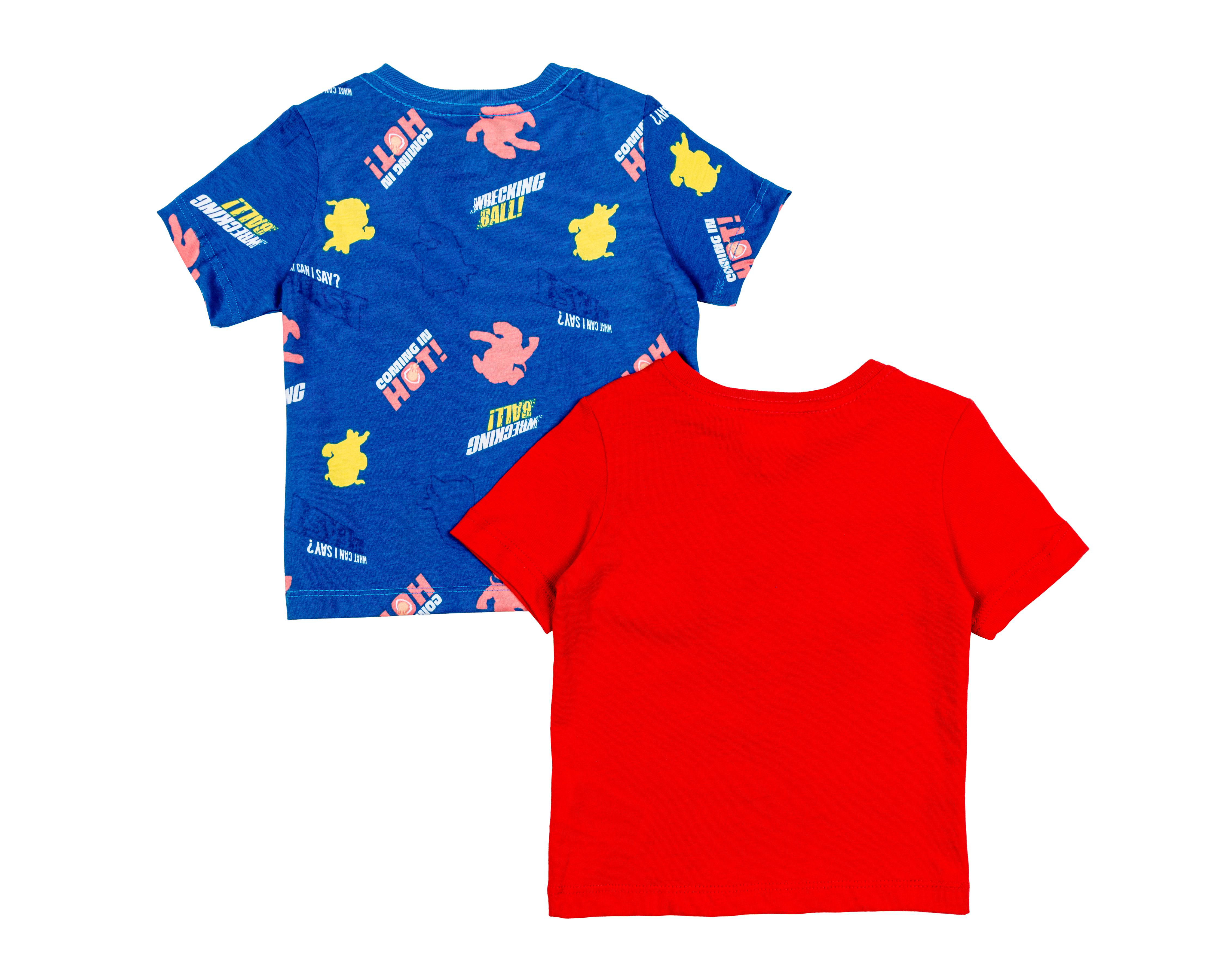 Foto 2 | Playera Paw Patrol de Algodón Manga Corta 2 Piezas