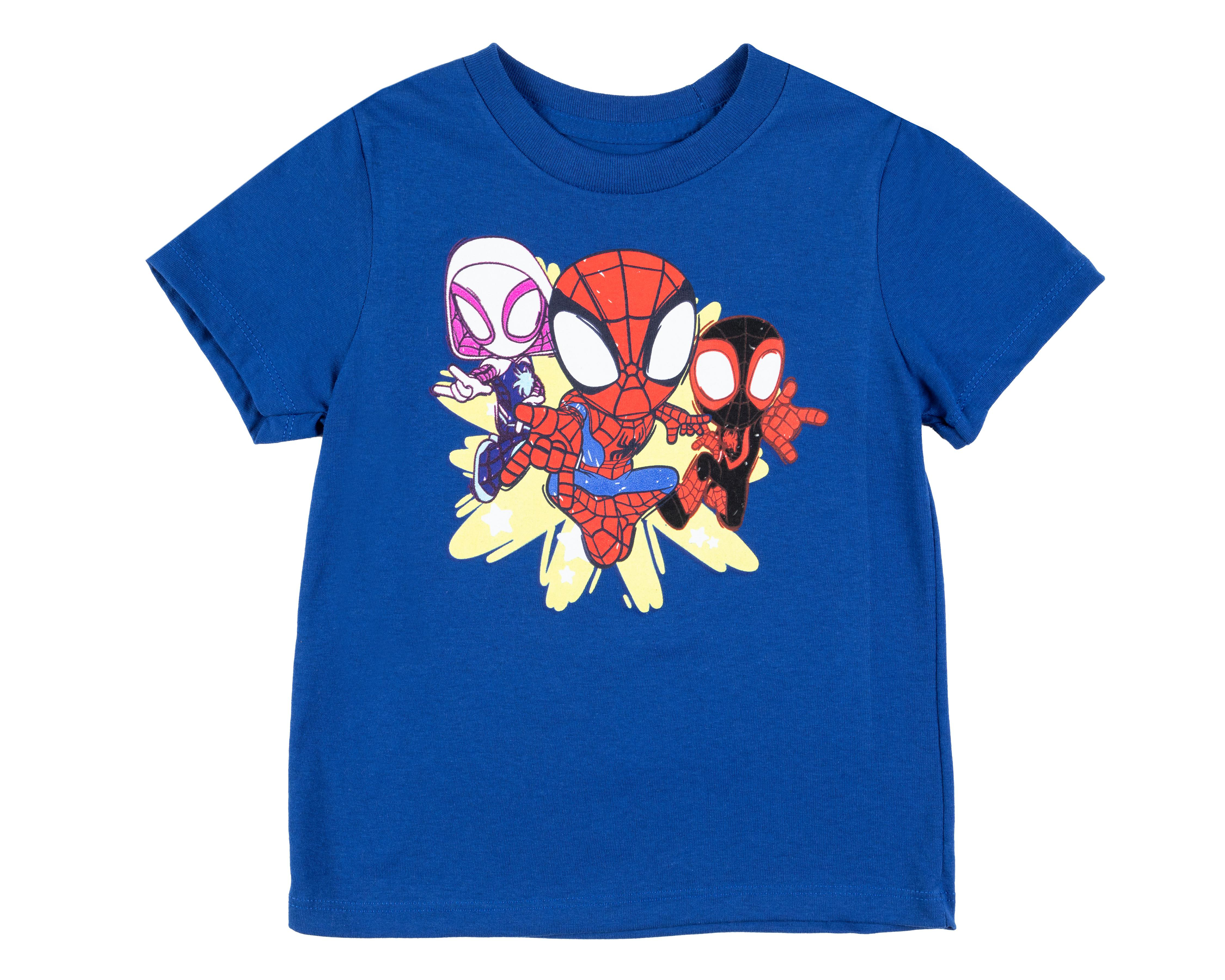 Foto 2 pulgar | Playera Spidey de Algodón Azul