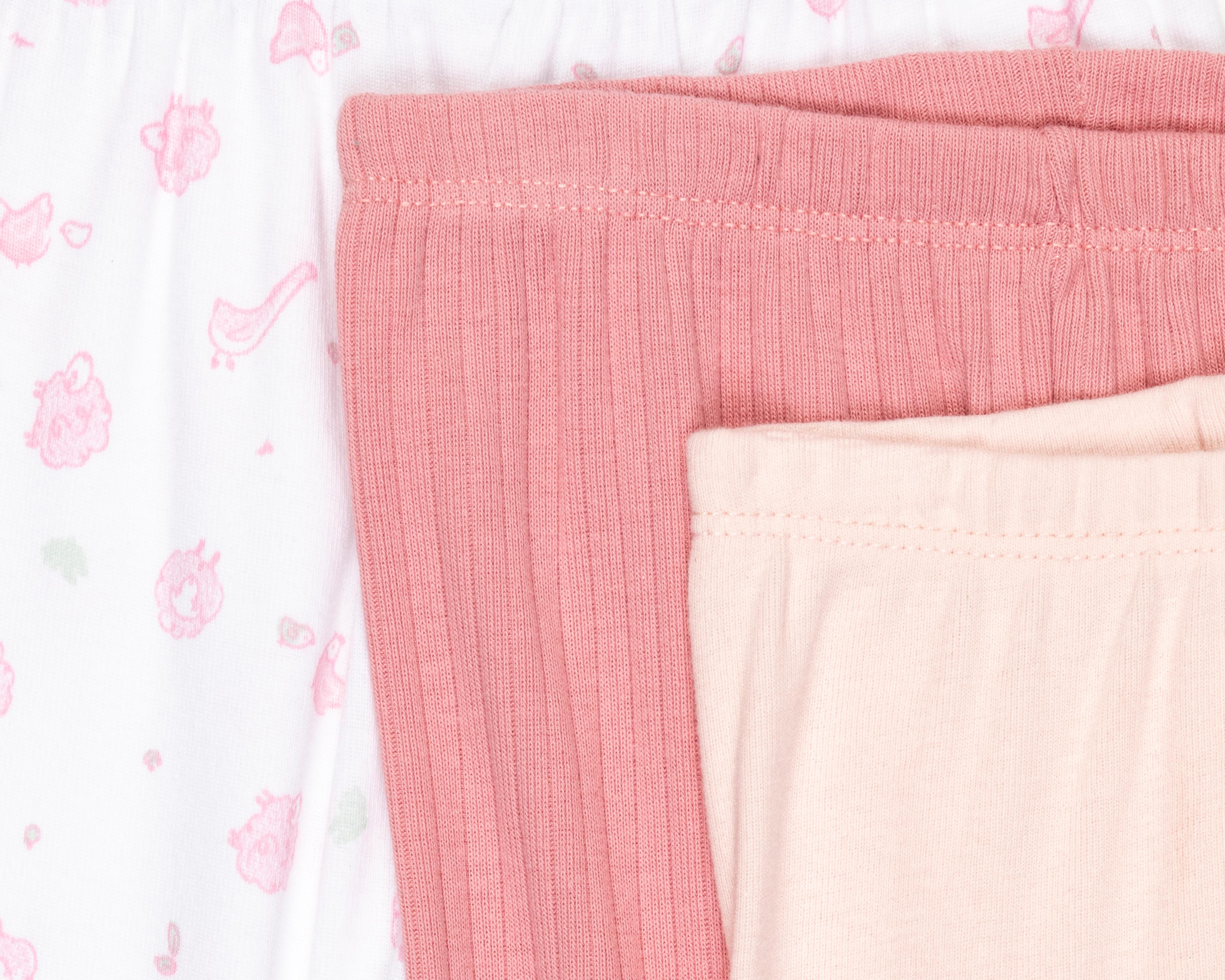 Foto 6 | Pantalón para Bebé Niña Baby Optima de Algodón 3 Piezas