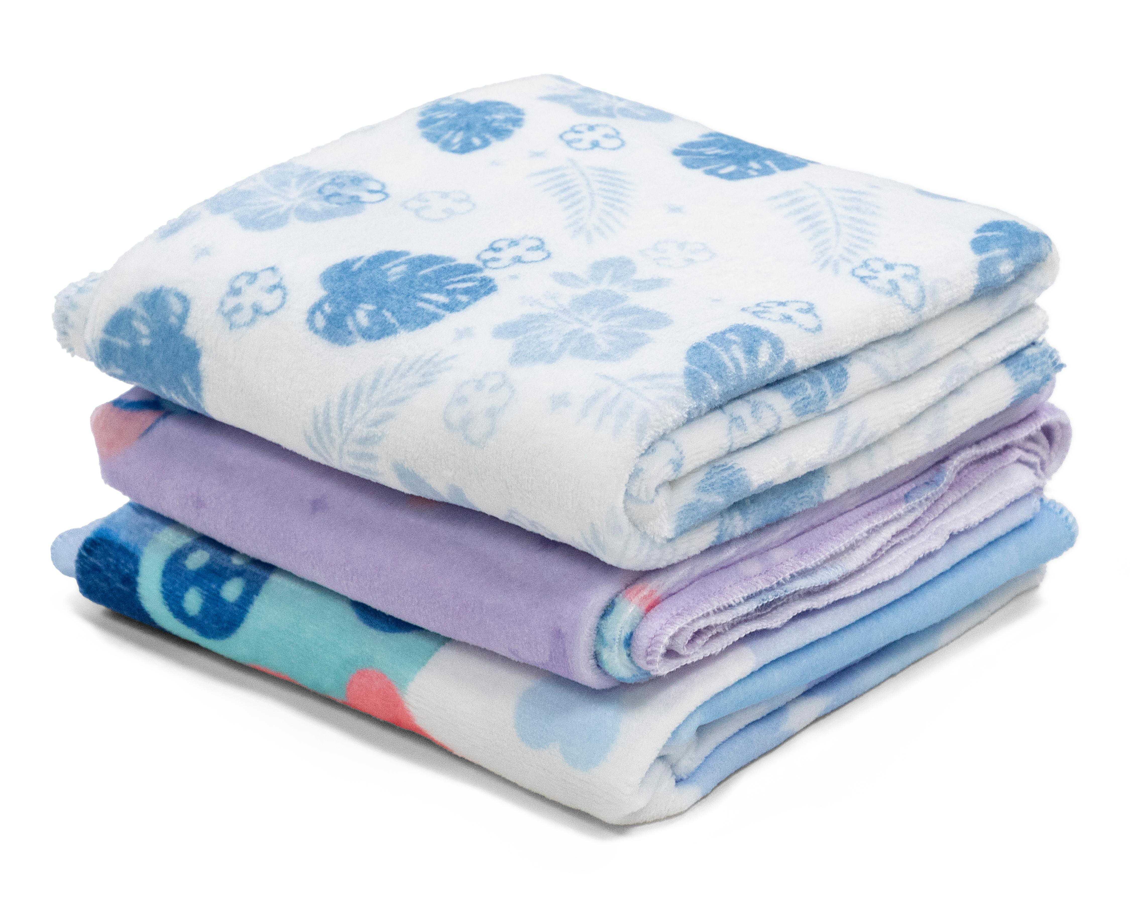 Foto 4 | Mantas para Bebé Disney Lily & Stitch 3 Piezas