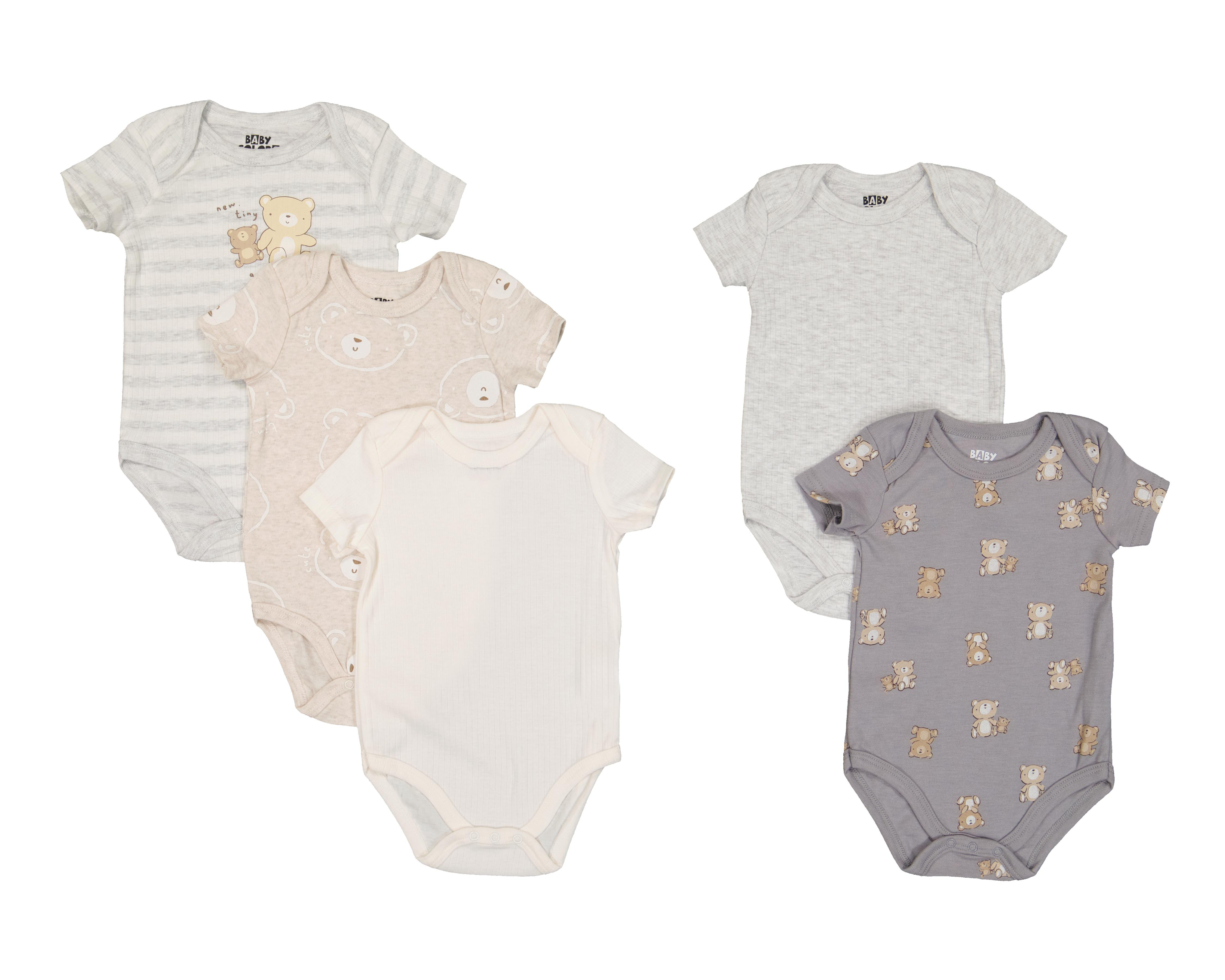 Foto 1 | Pañalero para Bebé Niño Baby Colors de Algodón 5 Piezas