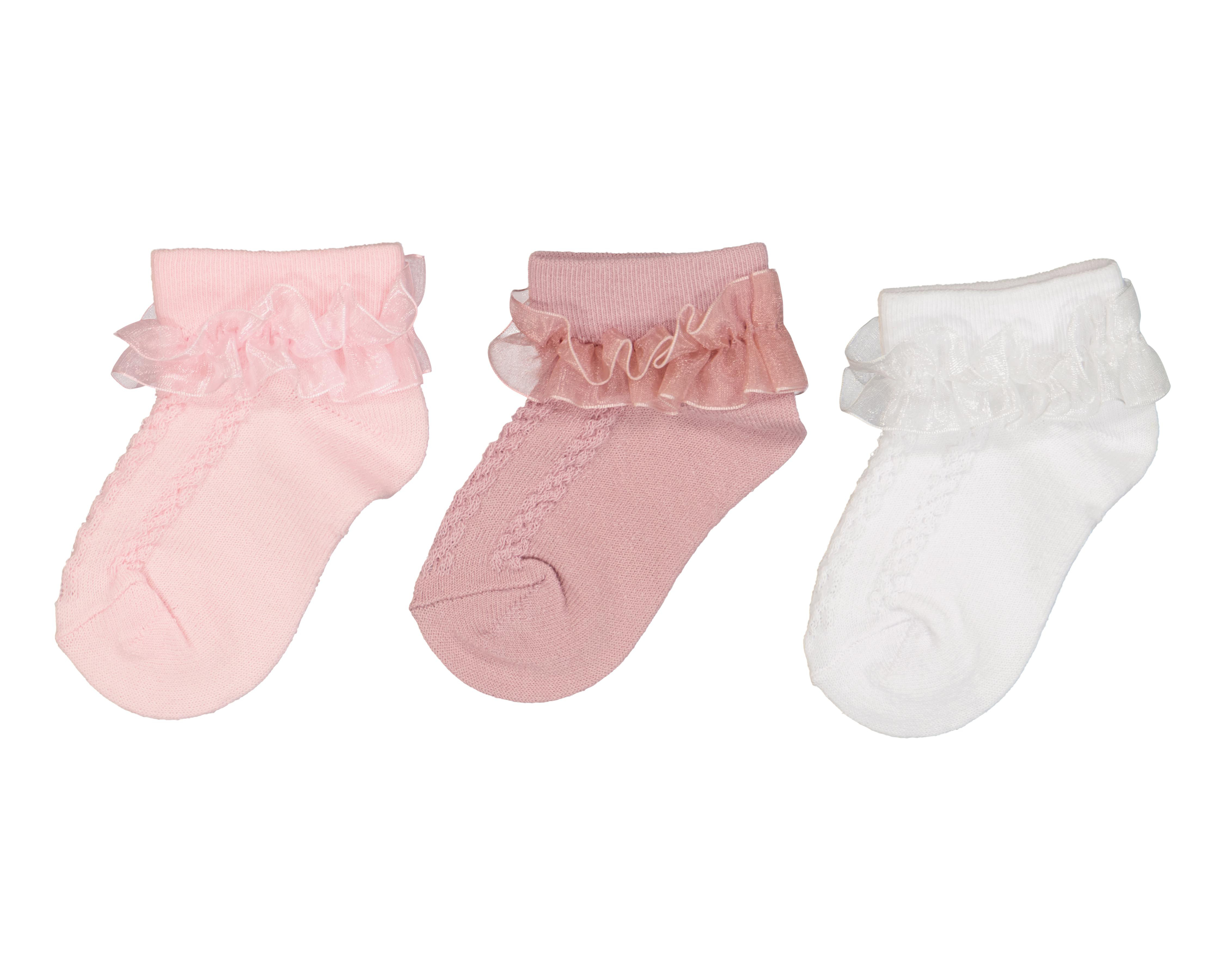 Foto 1 | Calcetines para Bebé Niña Baby Colors 3 Pares
