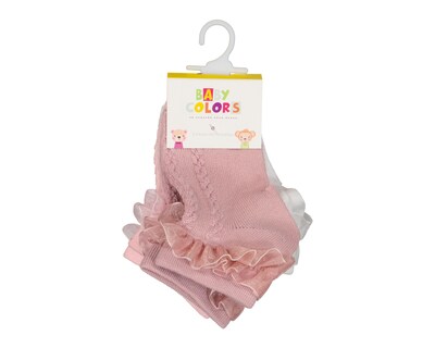 Foto 3 | Calcetines para Bebé Niña Baby Colors 3 Pares