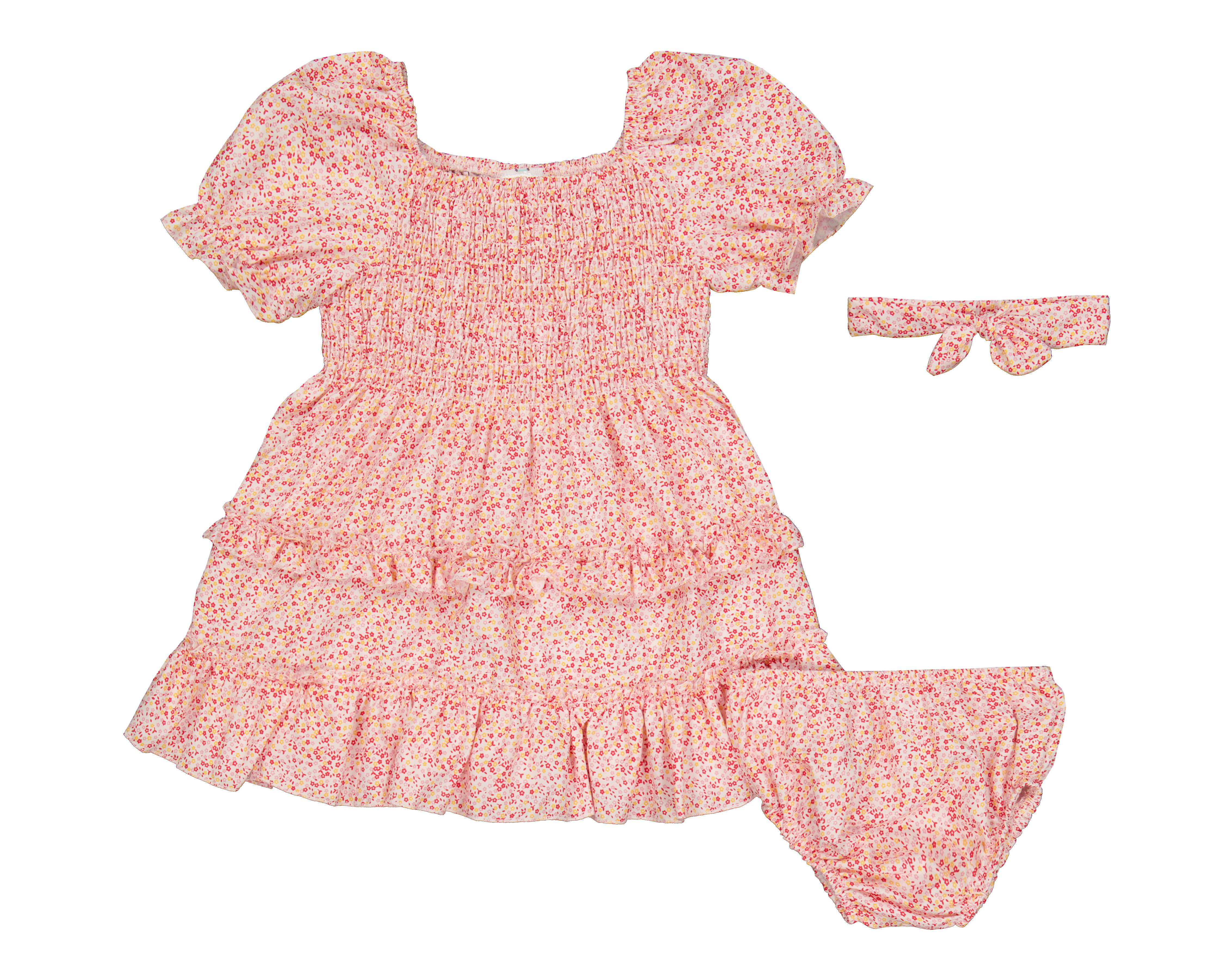 Foto 2 pulgar | Vestido para Bebé Niña Baby Colors con Accesorios