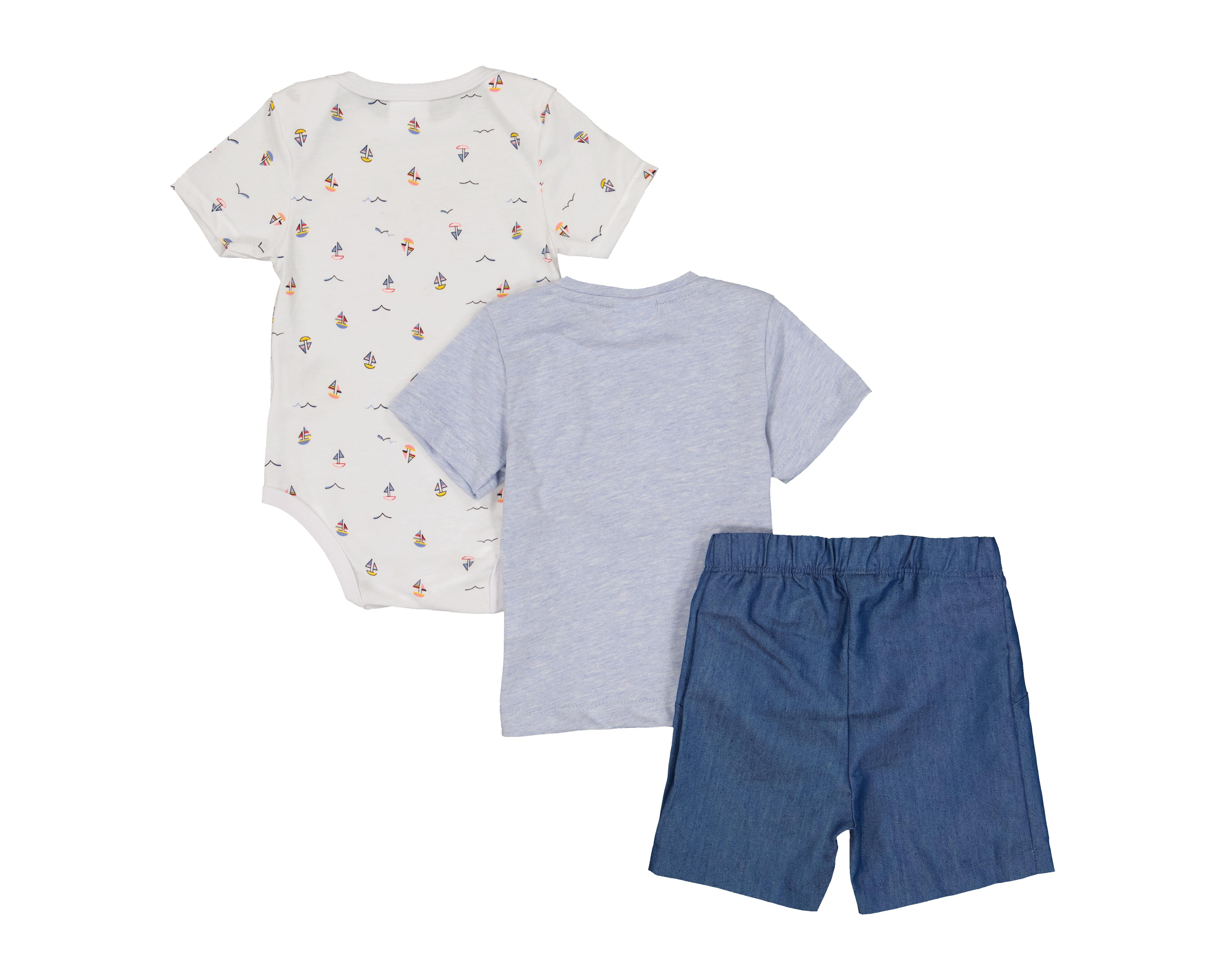 Foto 2 | Conjunto para Bebé Niño Baby Colors 3 Piezas