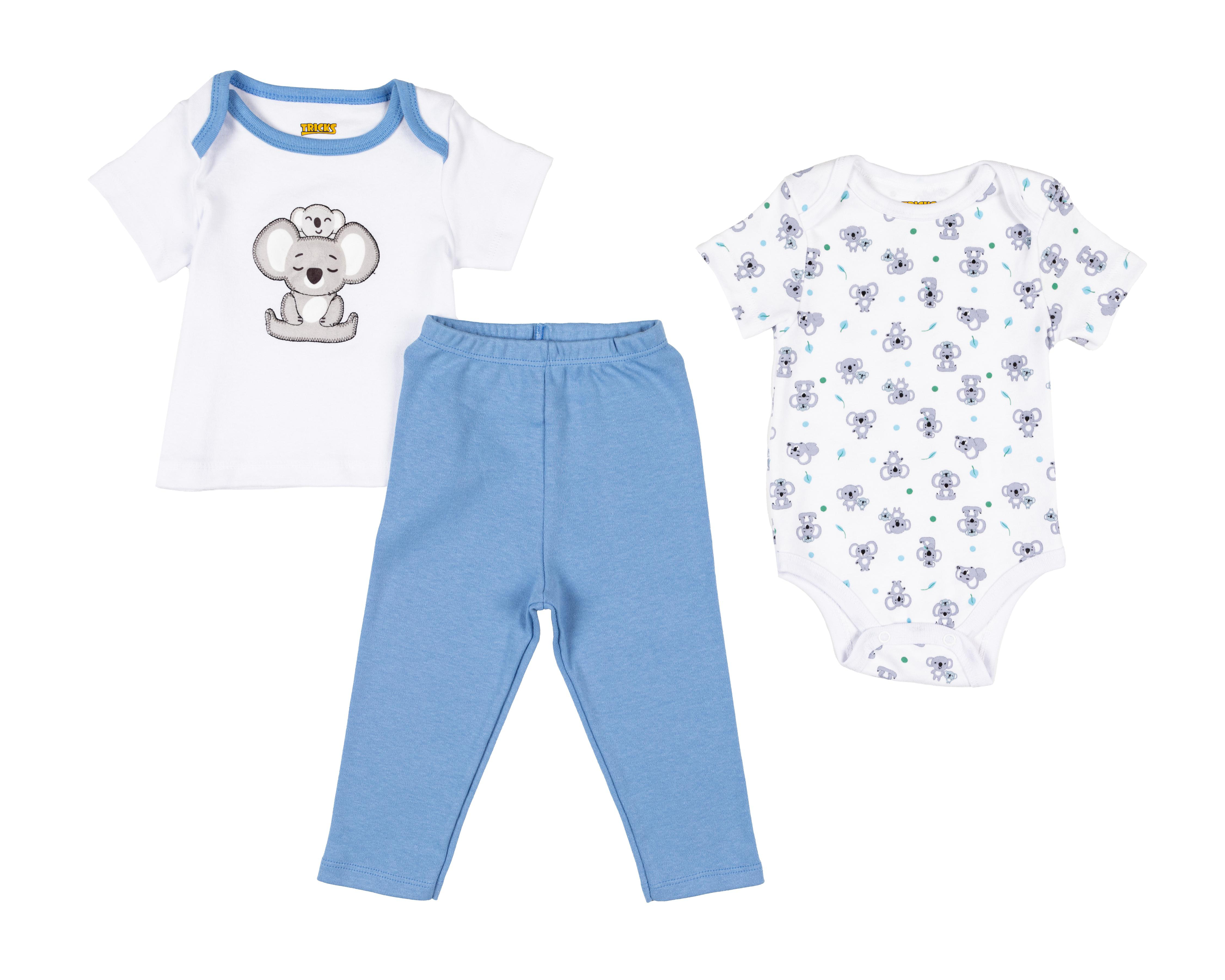 Conjunto para Bebé Niño Tricks de Algodón 3 Piezas $149